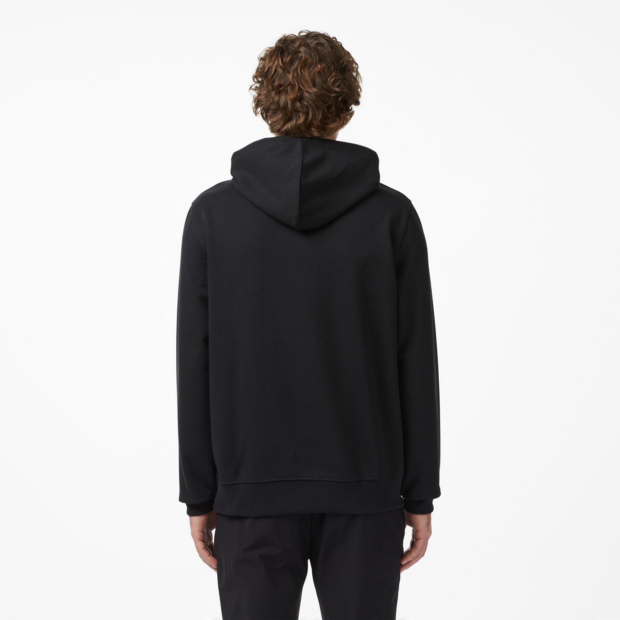 Erkek Classic Fit Kapüşonlu Siyah Sweatshirt