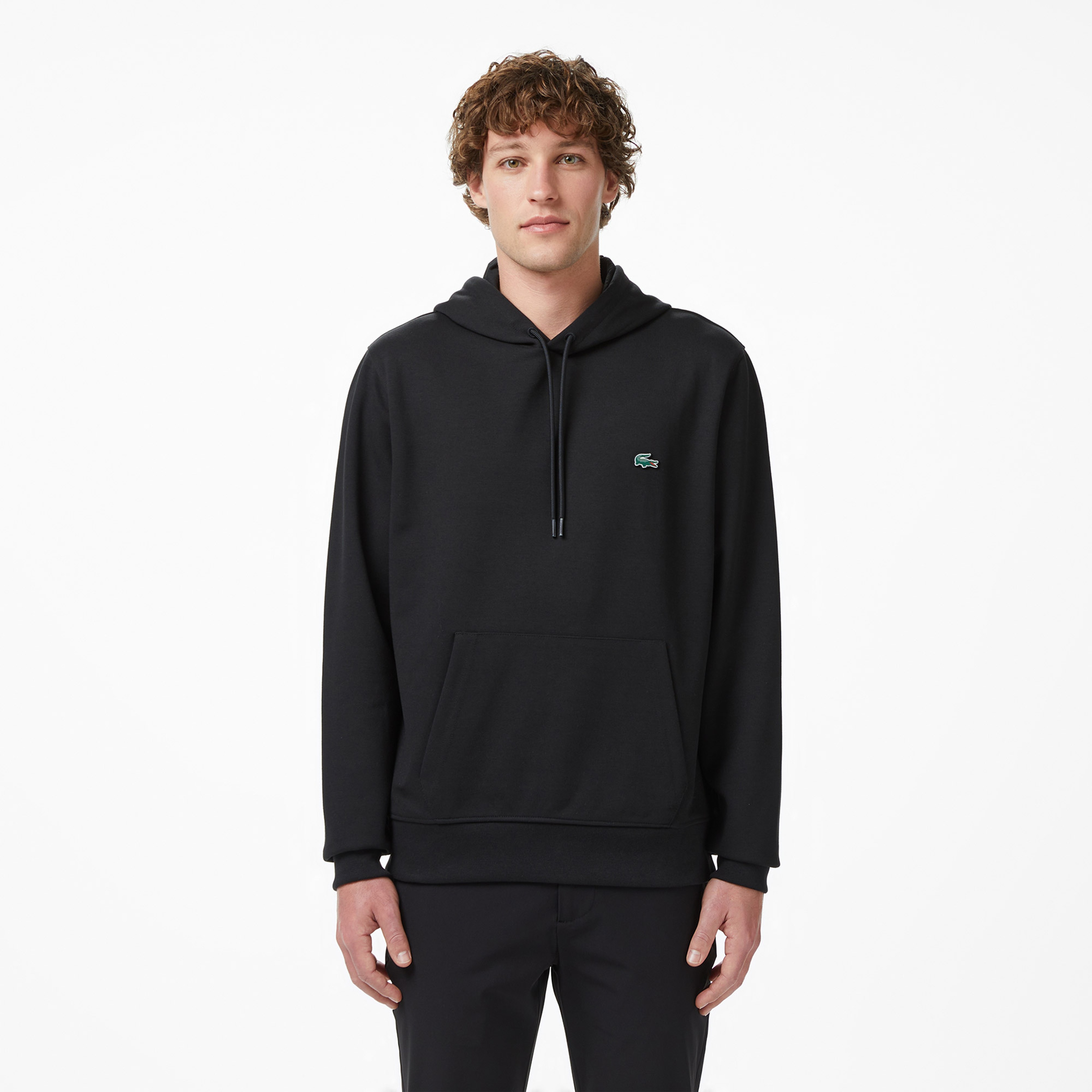 Erkek Classic Fit Kapüşonlu Siyah Sweatshirt