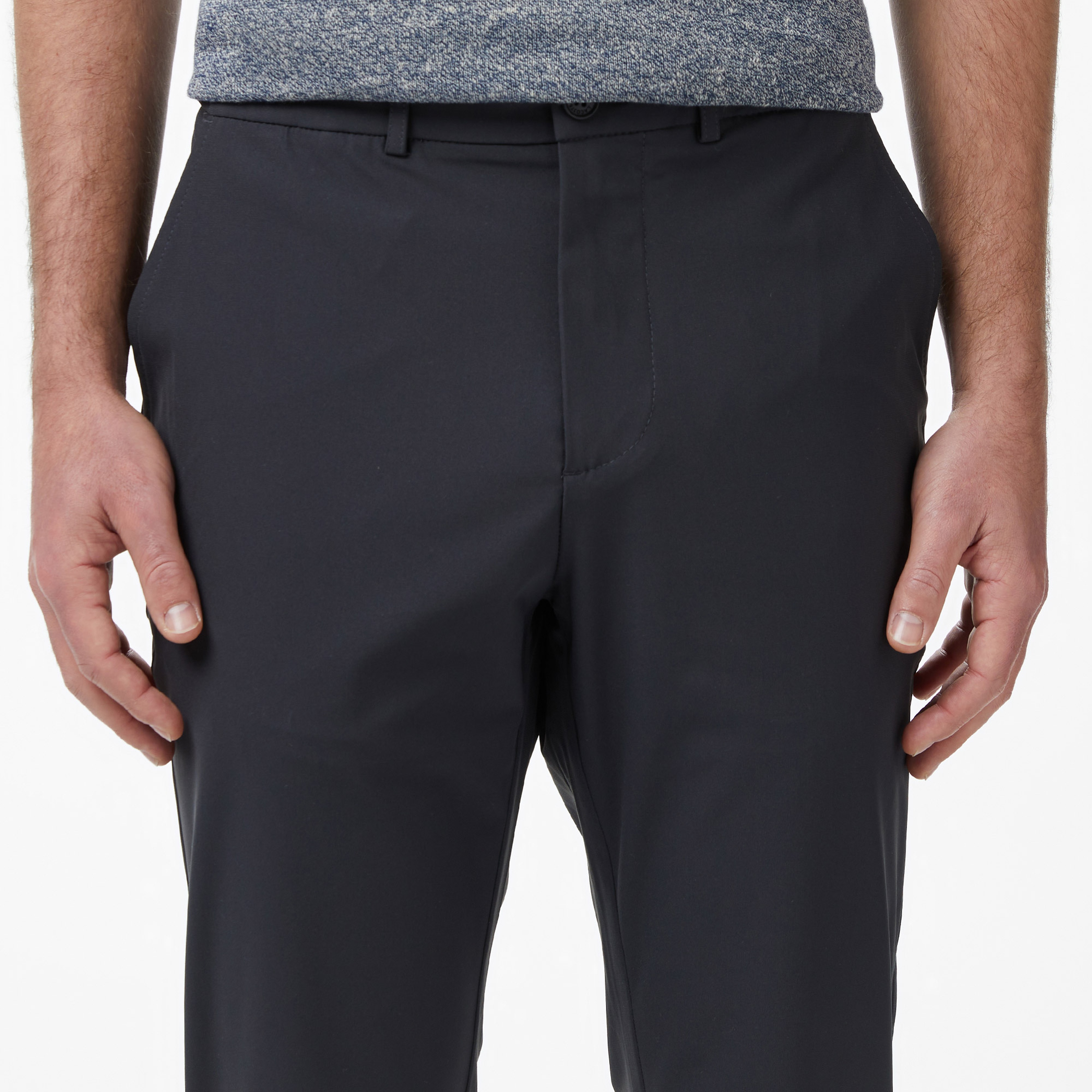 Erkek Slim Fit Gri Chino Pantolon