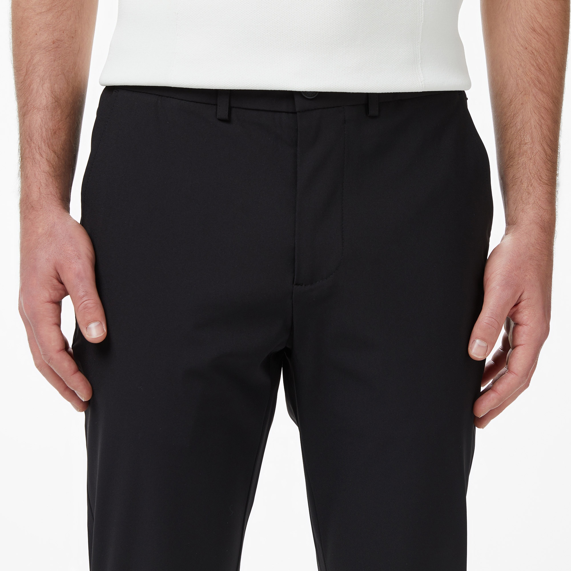 Erkek Slim Fit Siyah Chino Pantolon