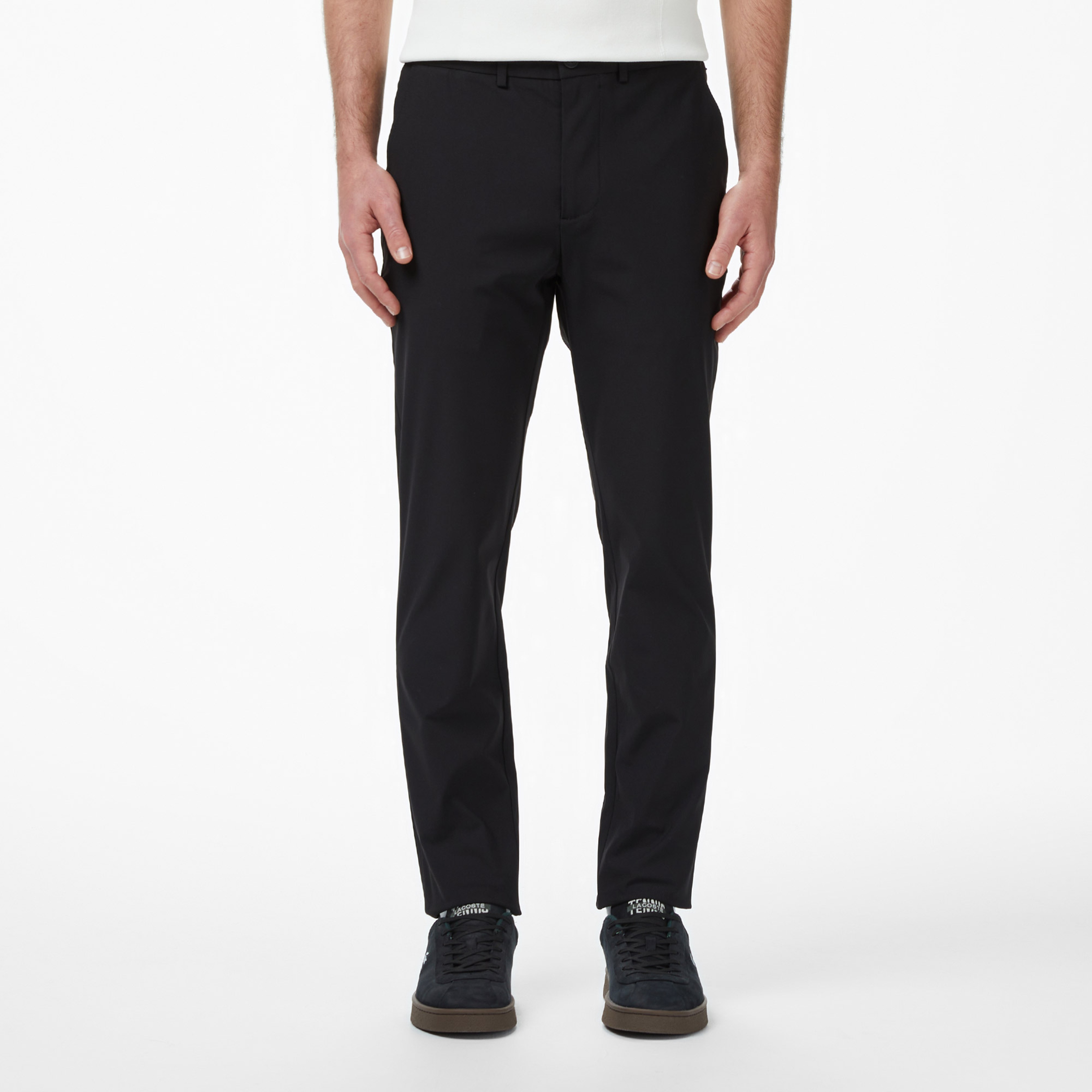 Erkek Slim Fit Siyah Chino Pantolon