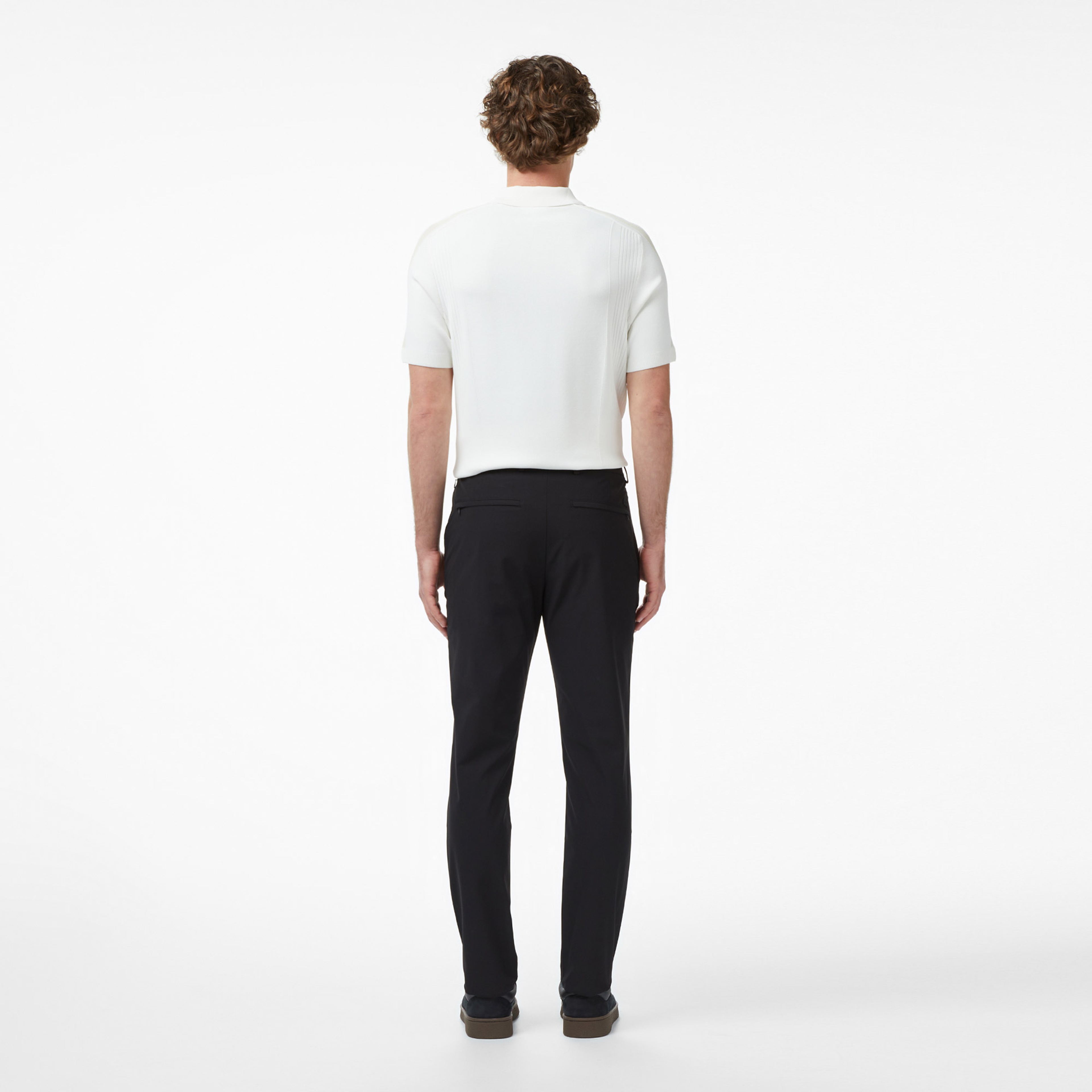 Erkek Slim Fit Siyah Chino Pantolon