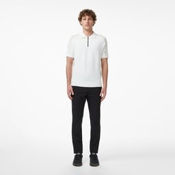 Erkek Classic Fit Kısa Kollu Polo Yaka Krem Triko Krem