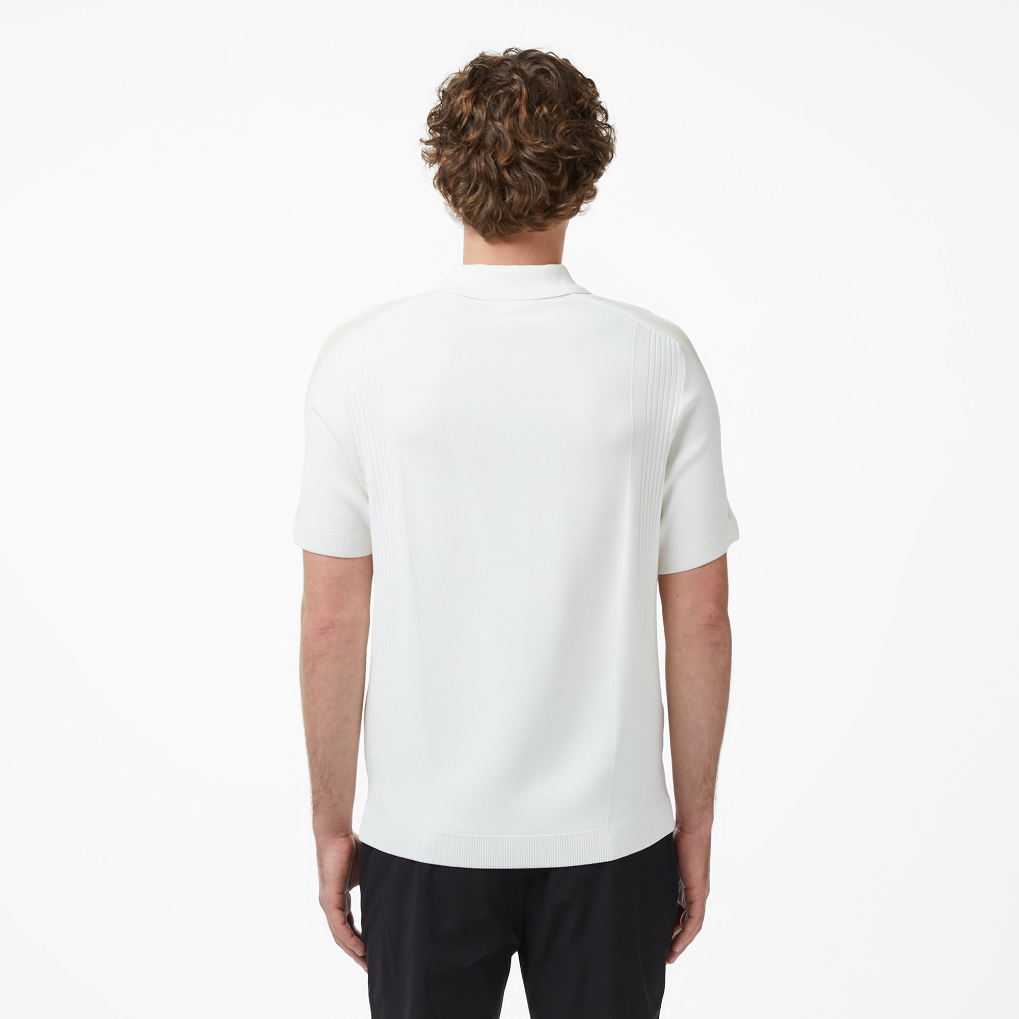 Lacoste Erkek Classic Fit Kısa Kollu Polo Yaka Krem Triko görsel 4