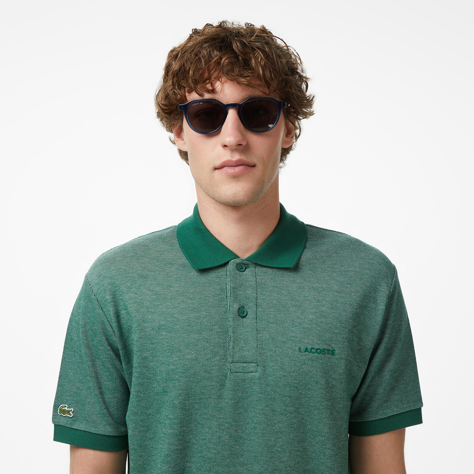 Lacoste Erkek Relaxed Fit Koyu Yeşil Polo görsel 2