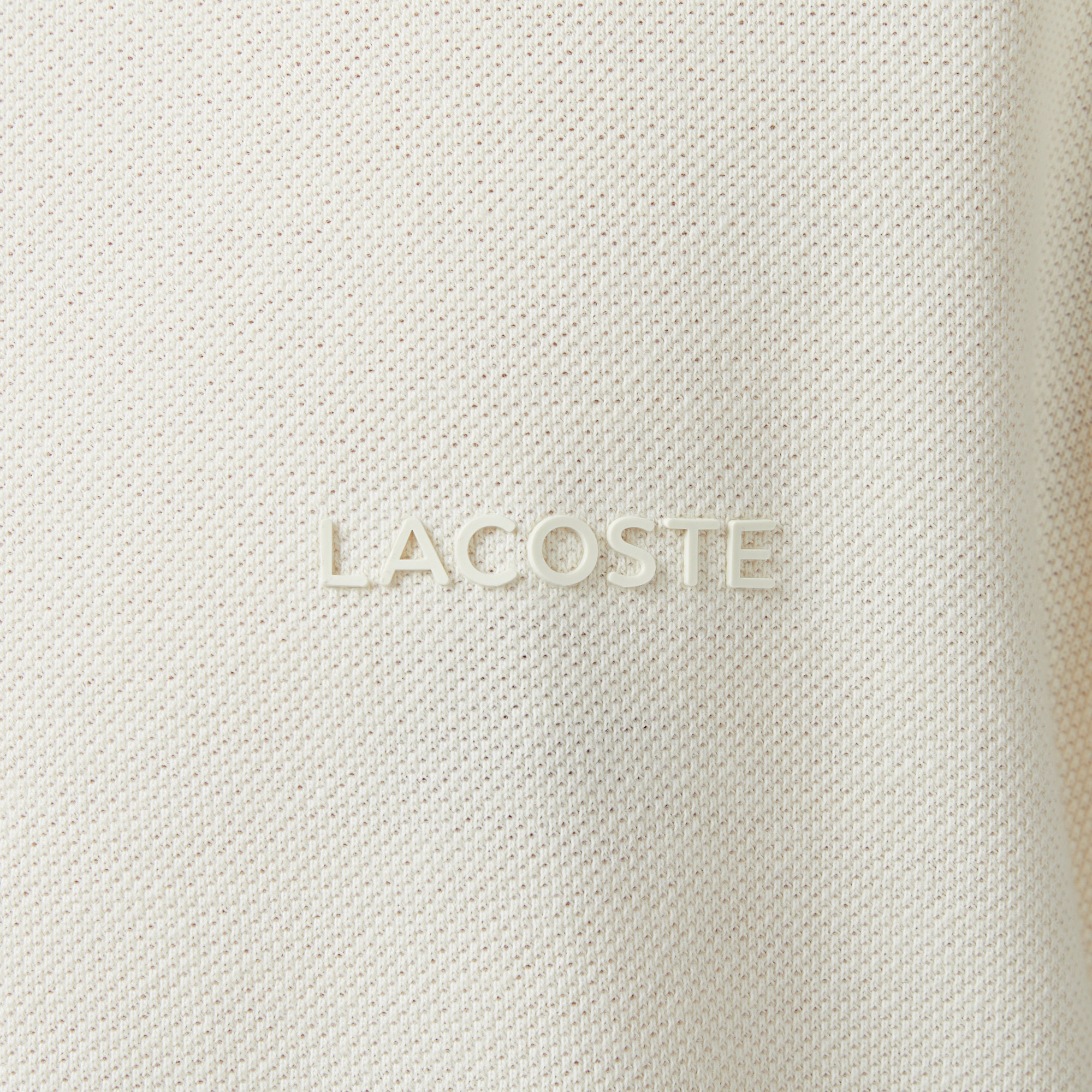 Lacoste Erkek Relaxed Fit Bisiklet Yaka Bej T-Shirt görsel 8