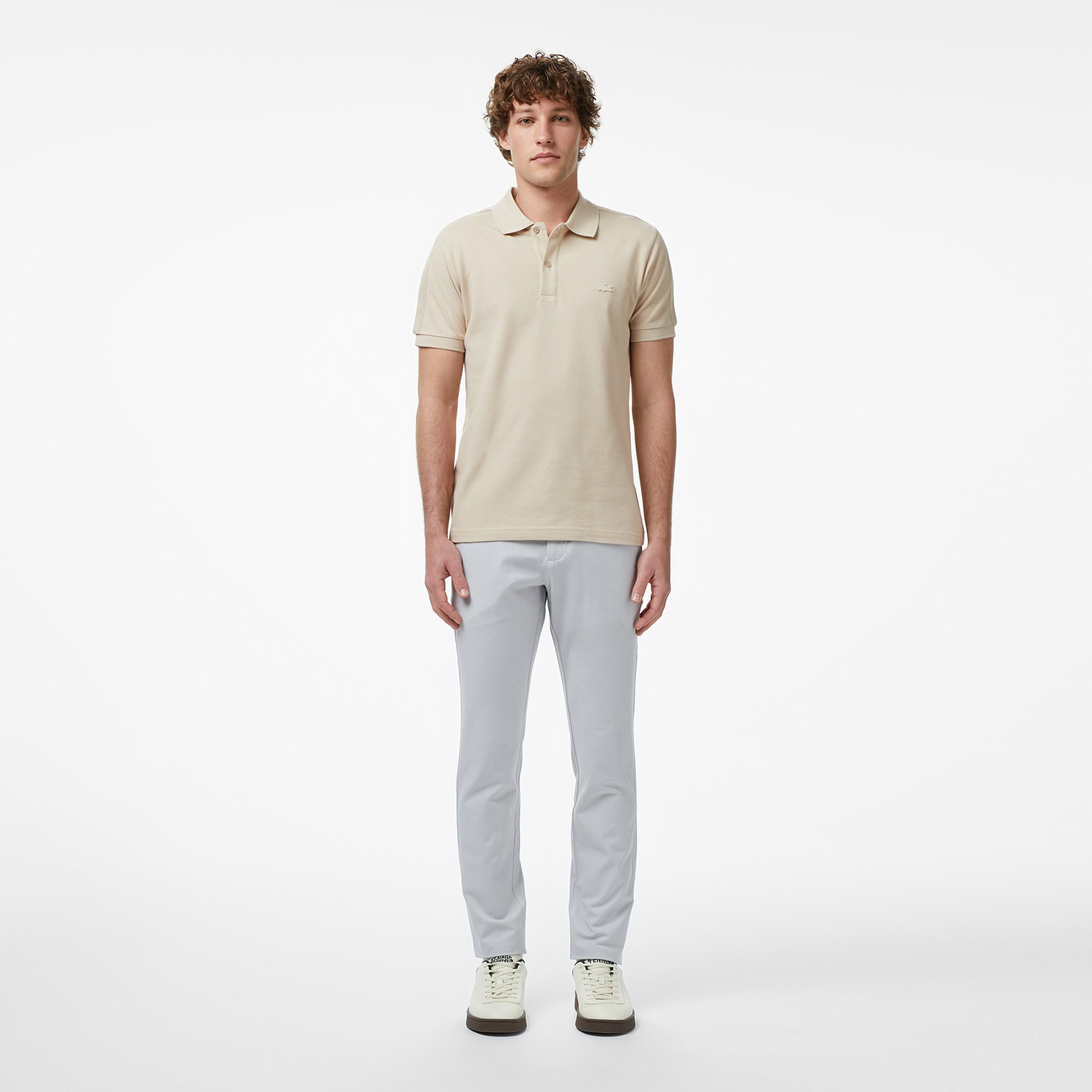 Lacoste Erkek Regular Fit Bej Polo görsel 6