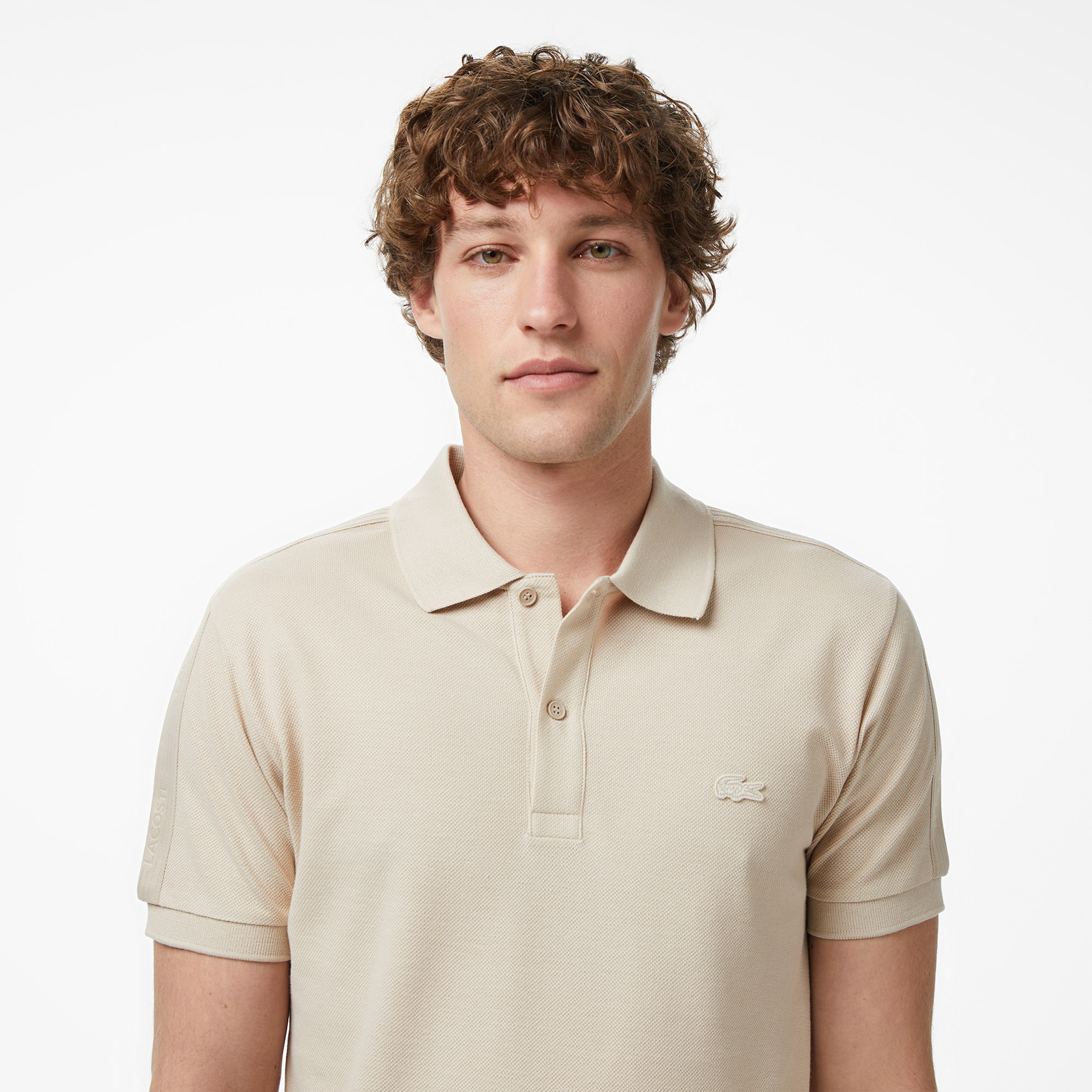 Erkek Regular Fit Bej Polo