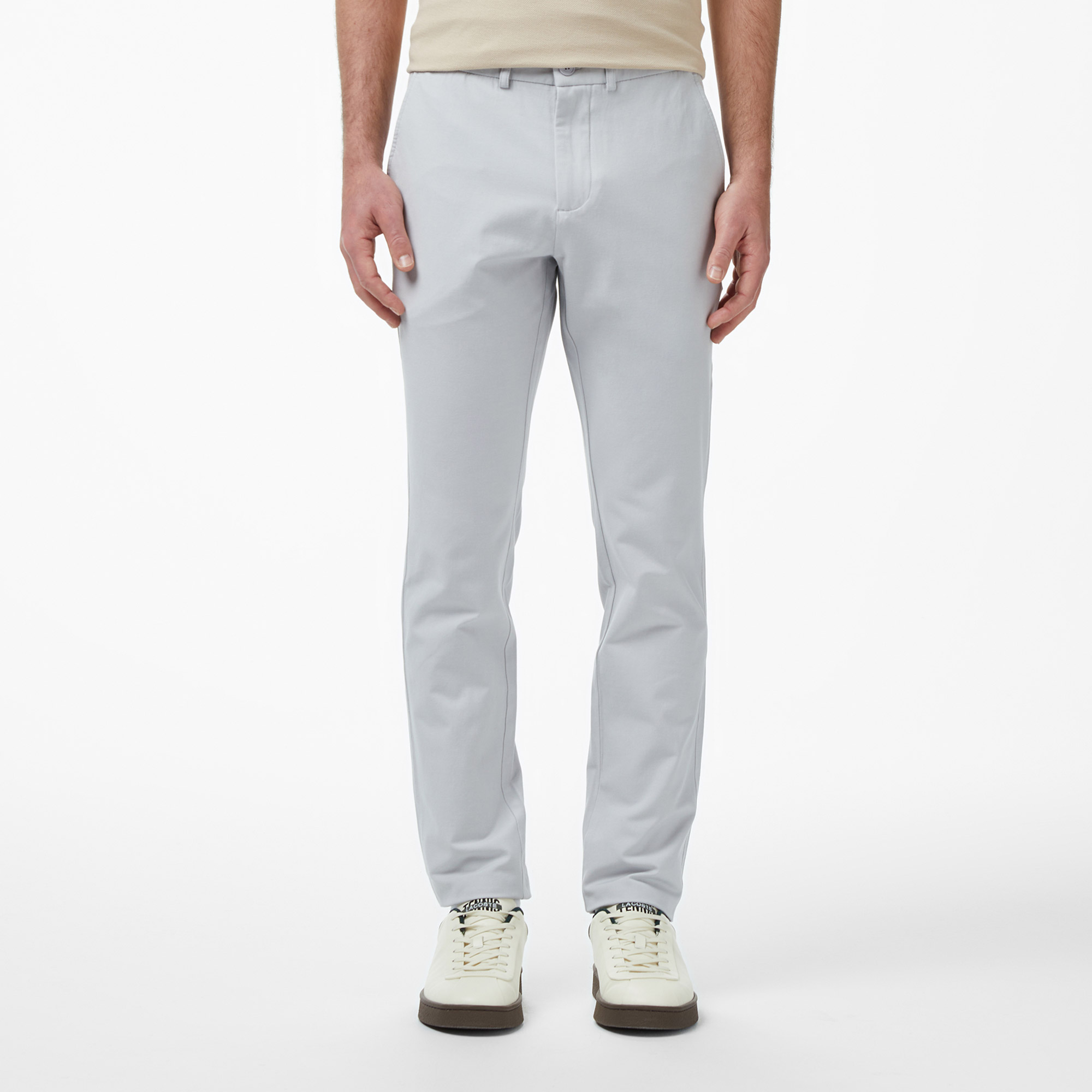 Lacoste Erkek Slim Fit Gri Chino Pantolon görsel 2