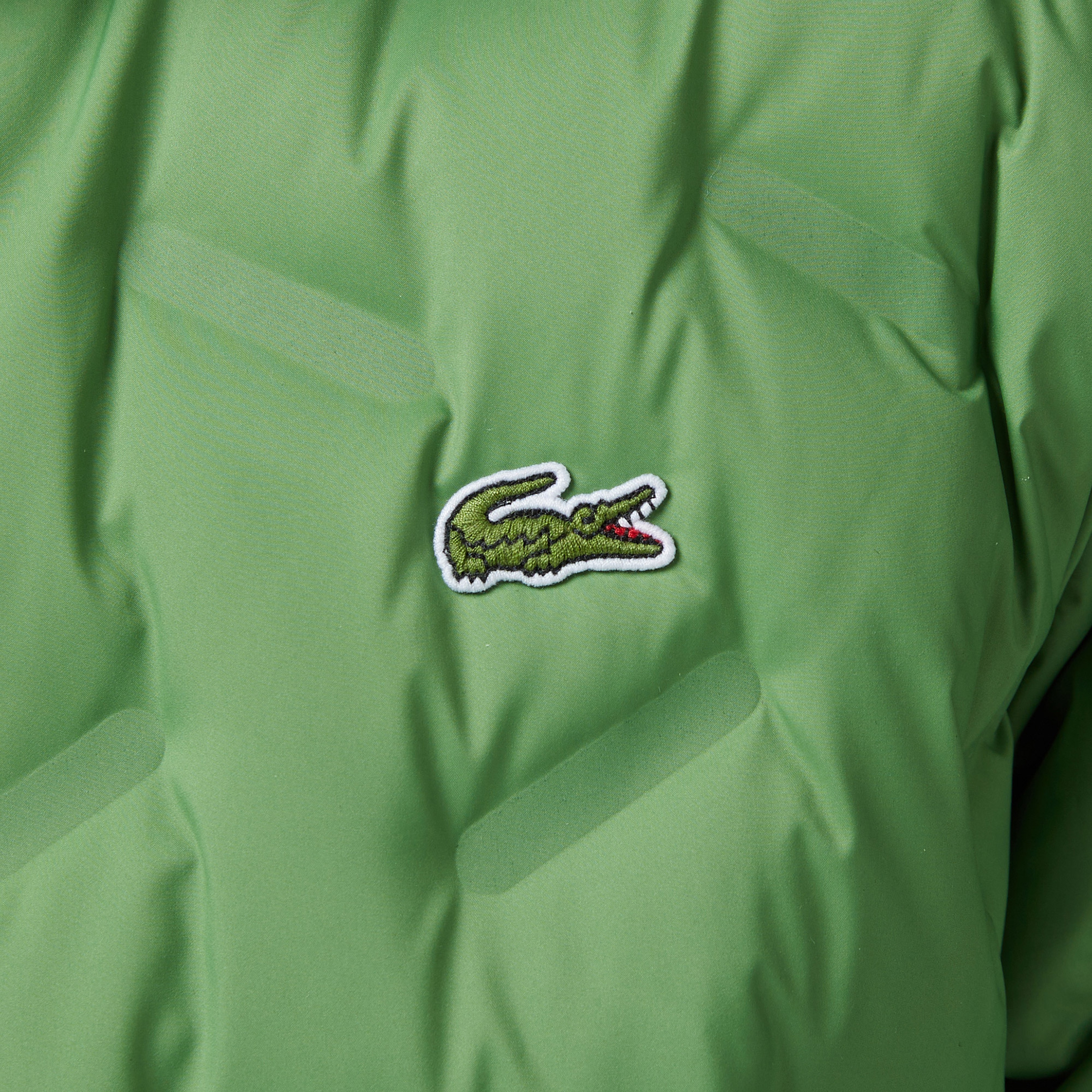 Erkek Regular Fit Kapüşonlu Kapitone Yeşil Mont