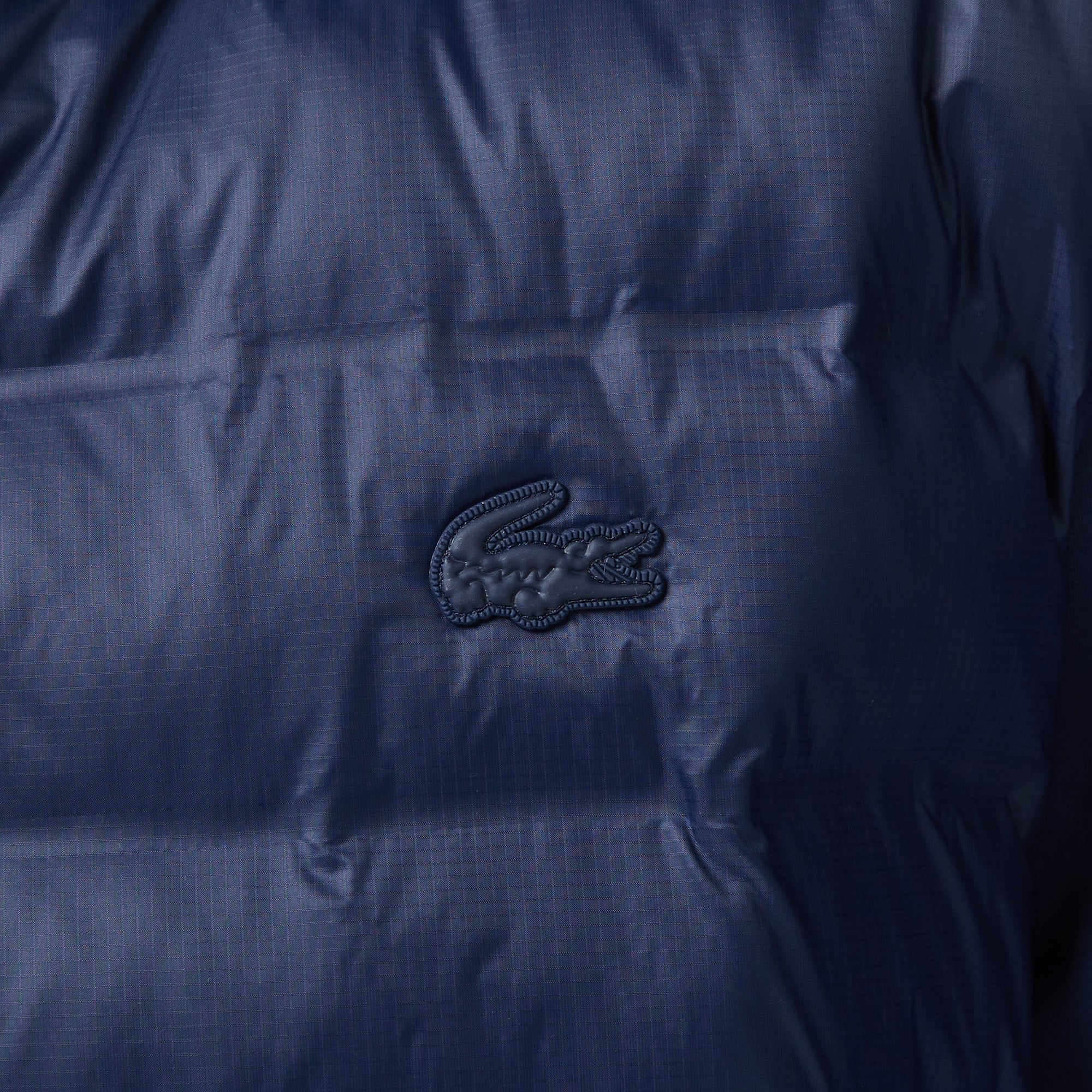 Lacoste Erkek Regular Fit Kapüşonlu Lacivert Mont görsel 6