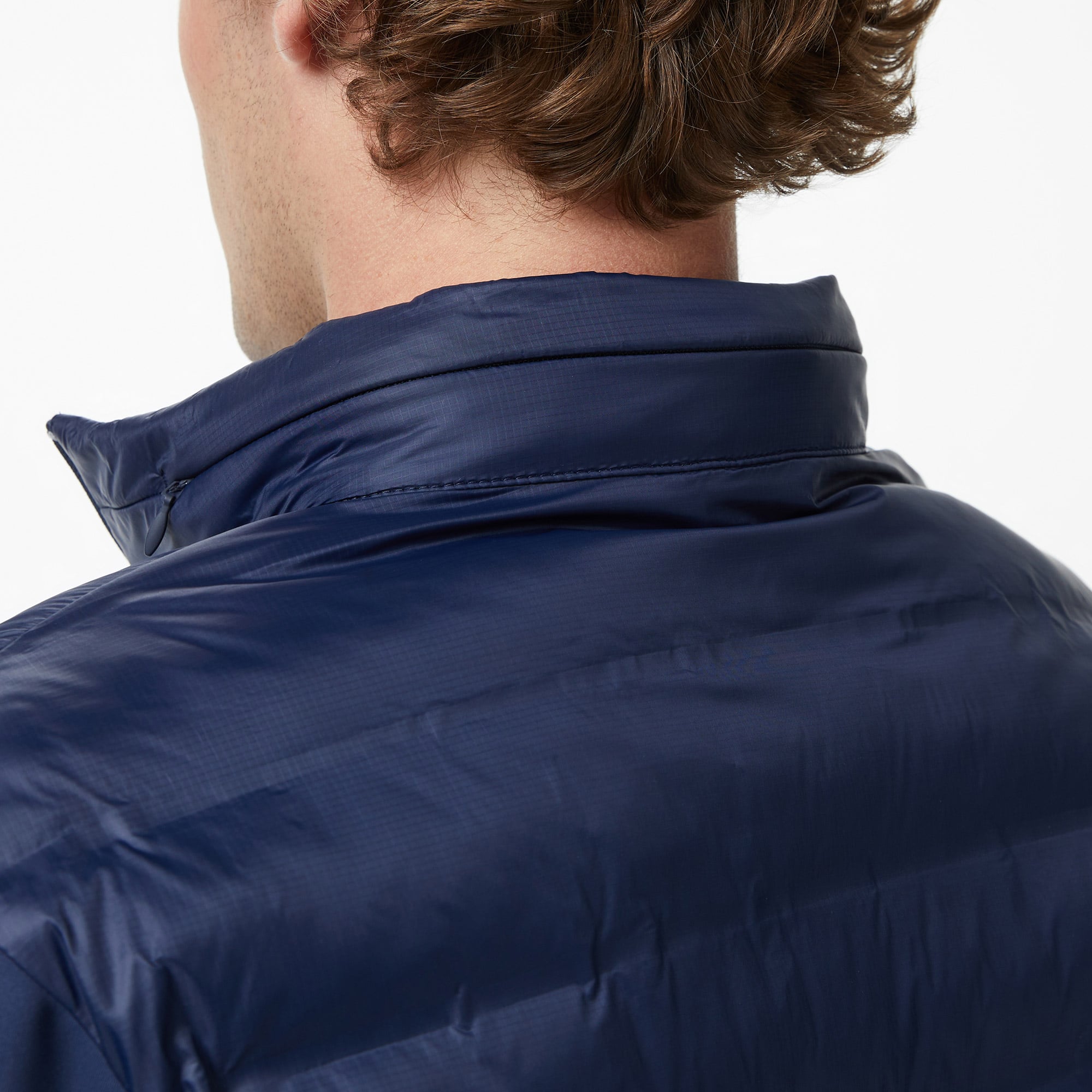 Lacoste Erkek Regular Fit Kapüşonlu Lacivert Mont görsel 7