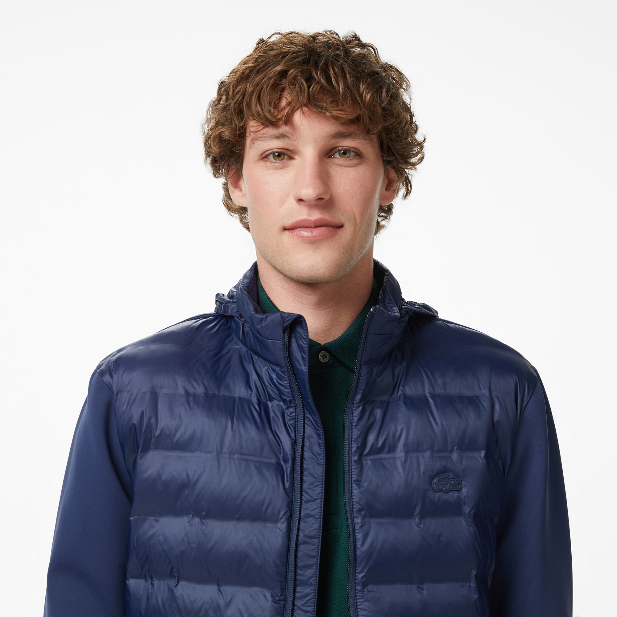 Lacoste Erkek Regular Fit Kapüşonlu Lacivert Mont görsel 2