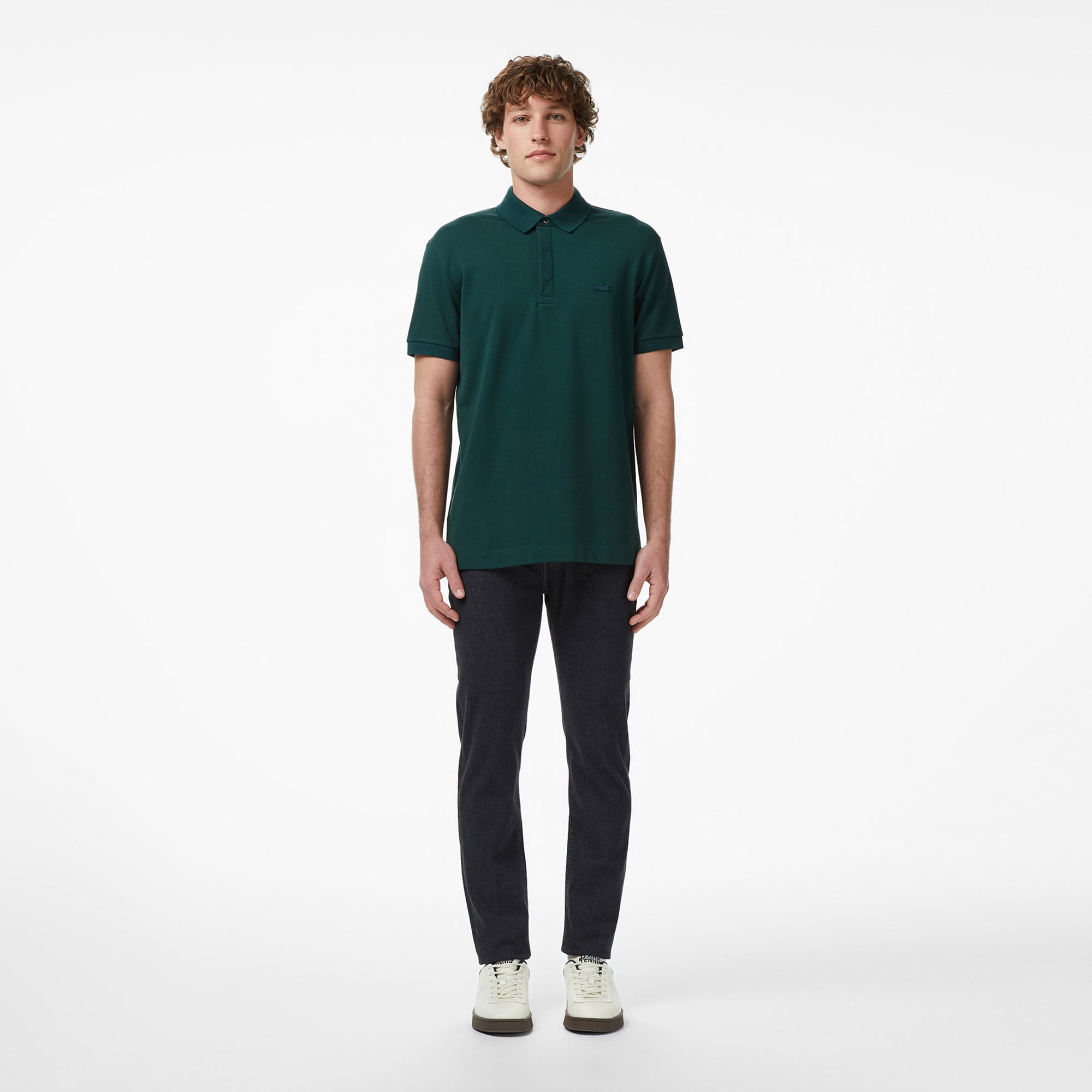 Lacoste Erkek Regular Fit Yeşil Paris Polo görsel 4