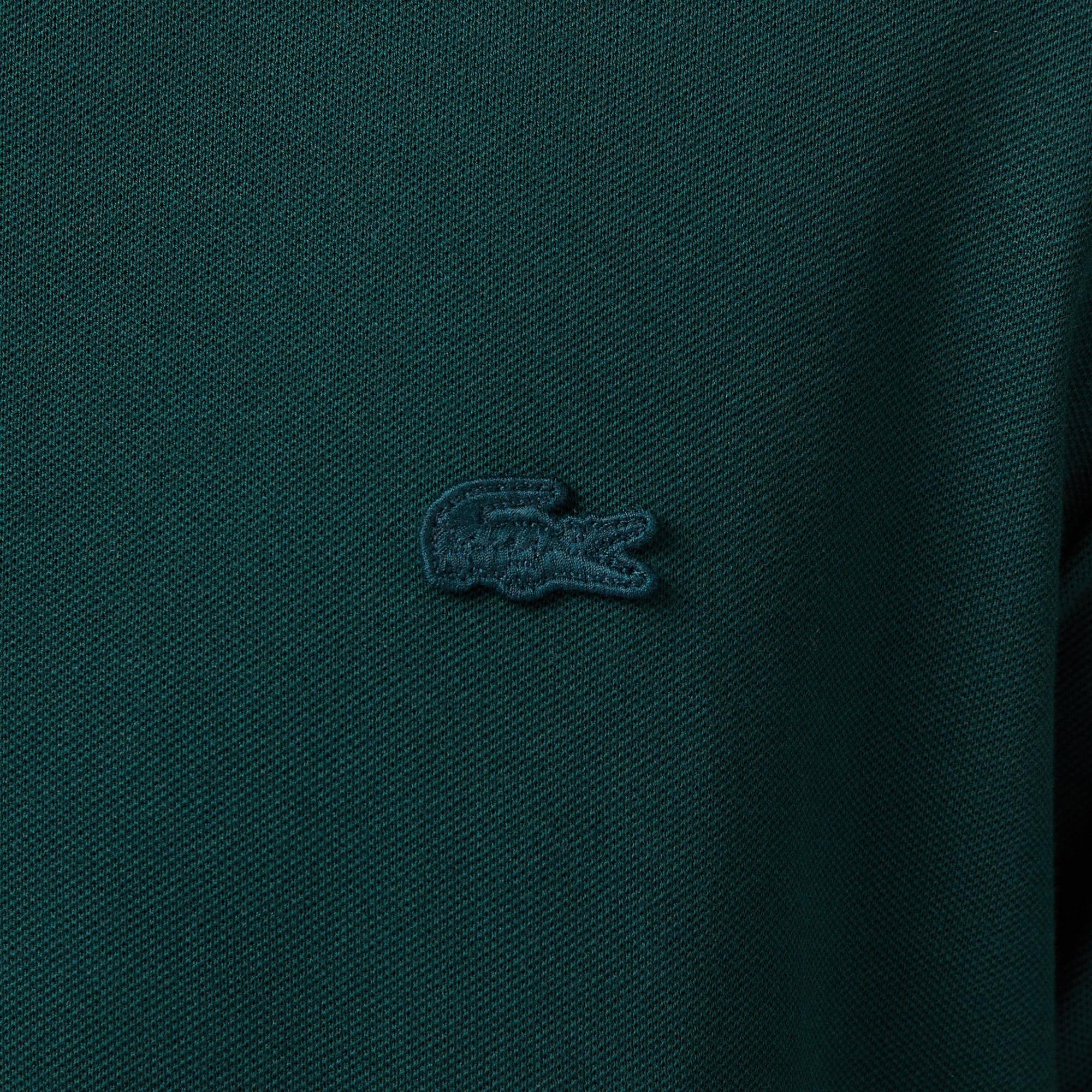 Lacoste Erkek Regular Fit Yeşil Paris Polo görsel 5