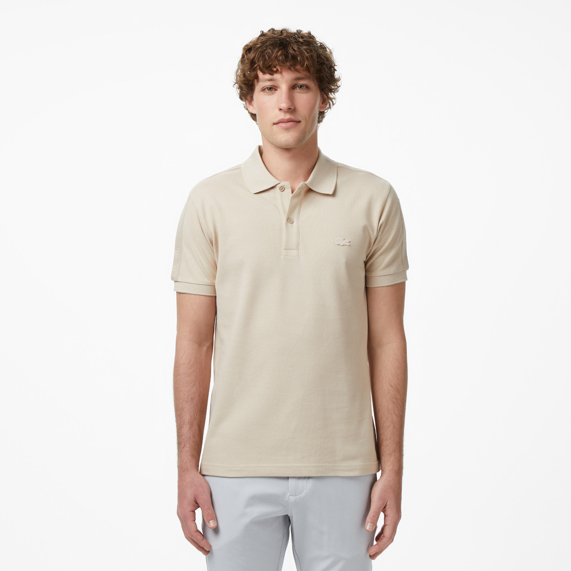 Erkek Regular Fit Bej Polo