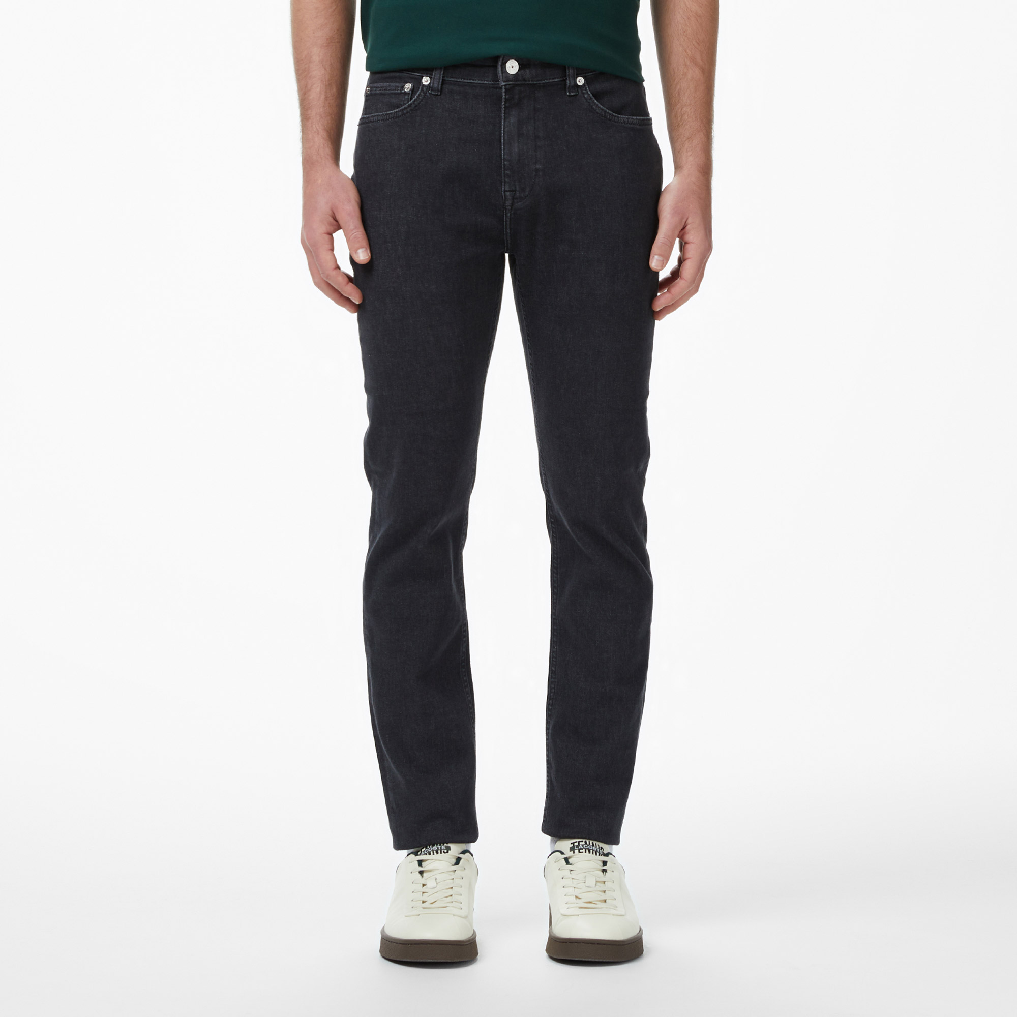 Lacoste Erkek Slim Fit Koyu Mavi Jean Pantolon görsel 2