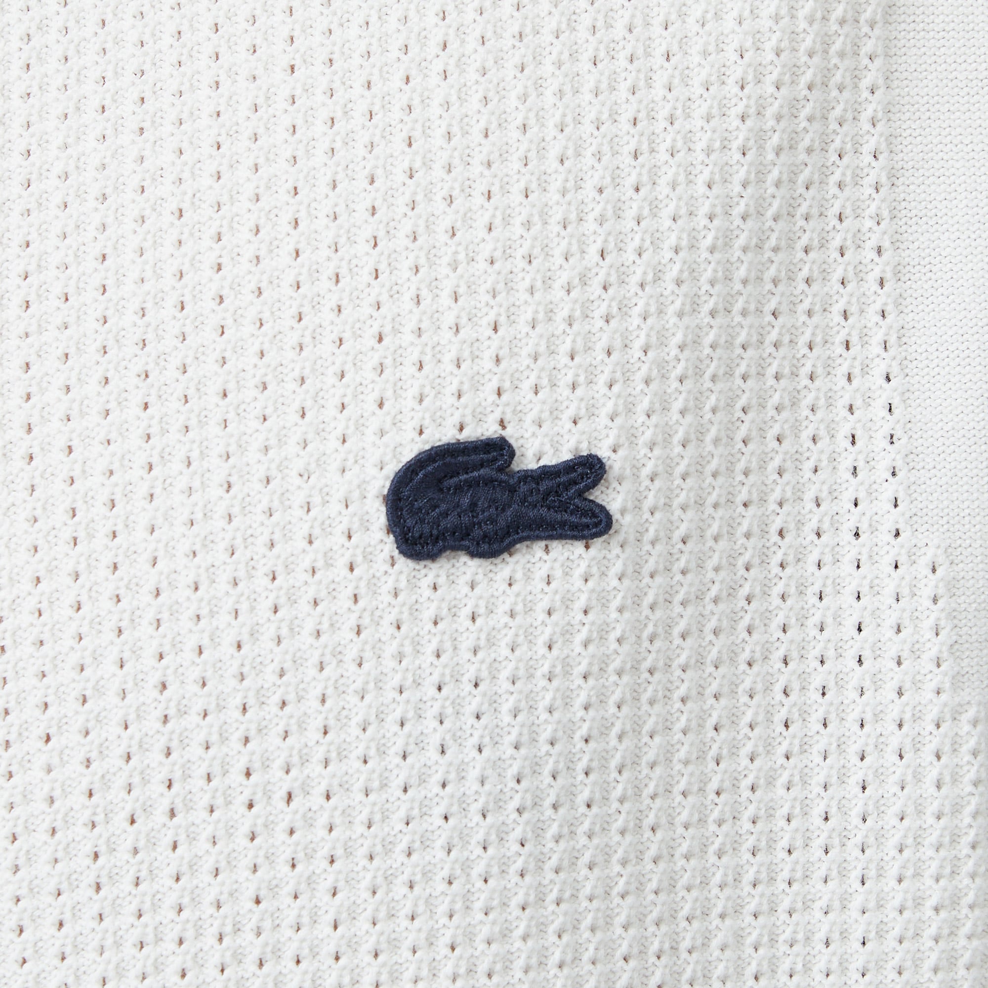Lacoste Erkek Classic Fit Kısa Kollu Polo Yaka Beyaz Triko görsel 7