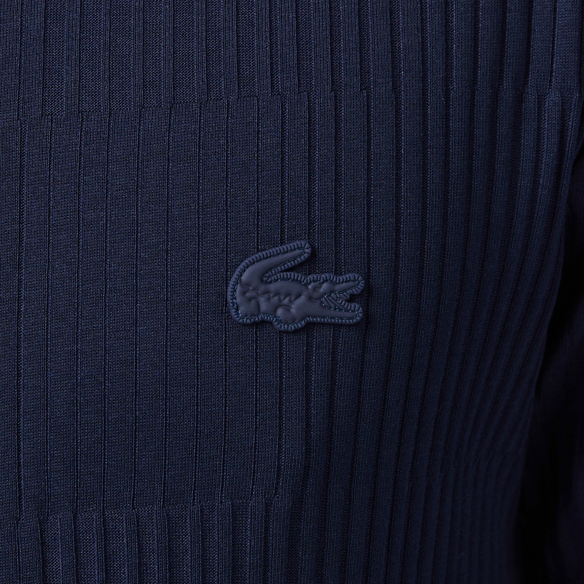 Erkek Regular Fit Bisiklet Yaka Çizgili Lacivert T-Shirt