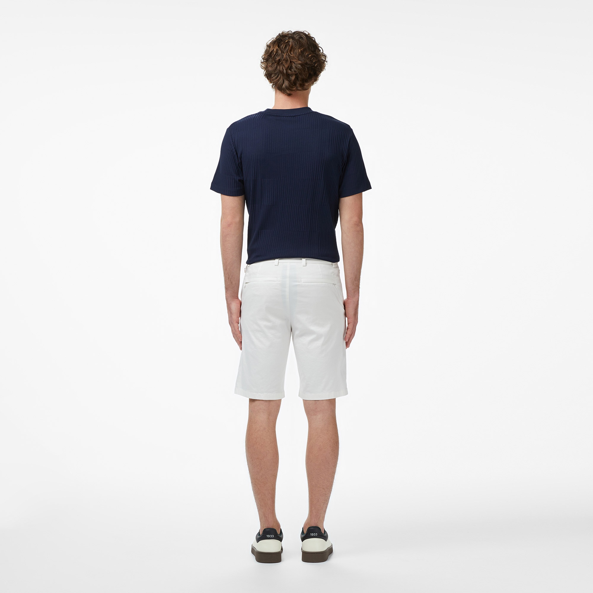 Erkek Regular Fit Krem Bermuda Şort