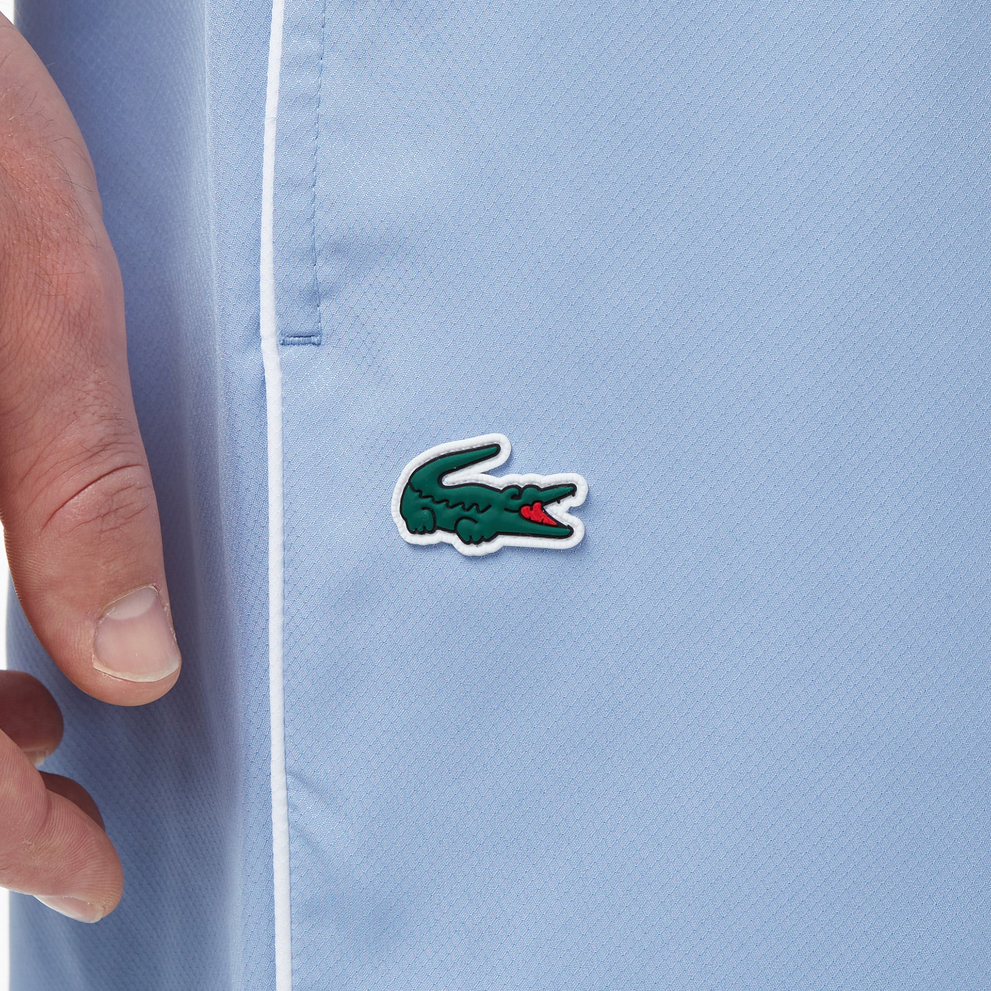 Lacoste Erkek Regular Fit Kapüşonlu Renk Bloklu Mavi Eşofman Takımı görsel 8
