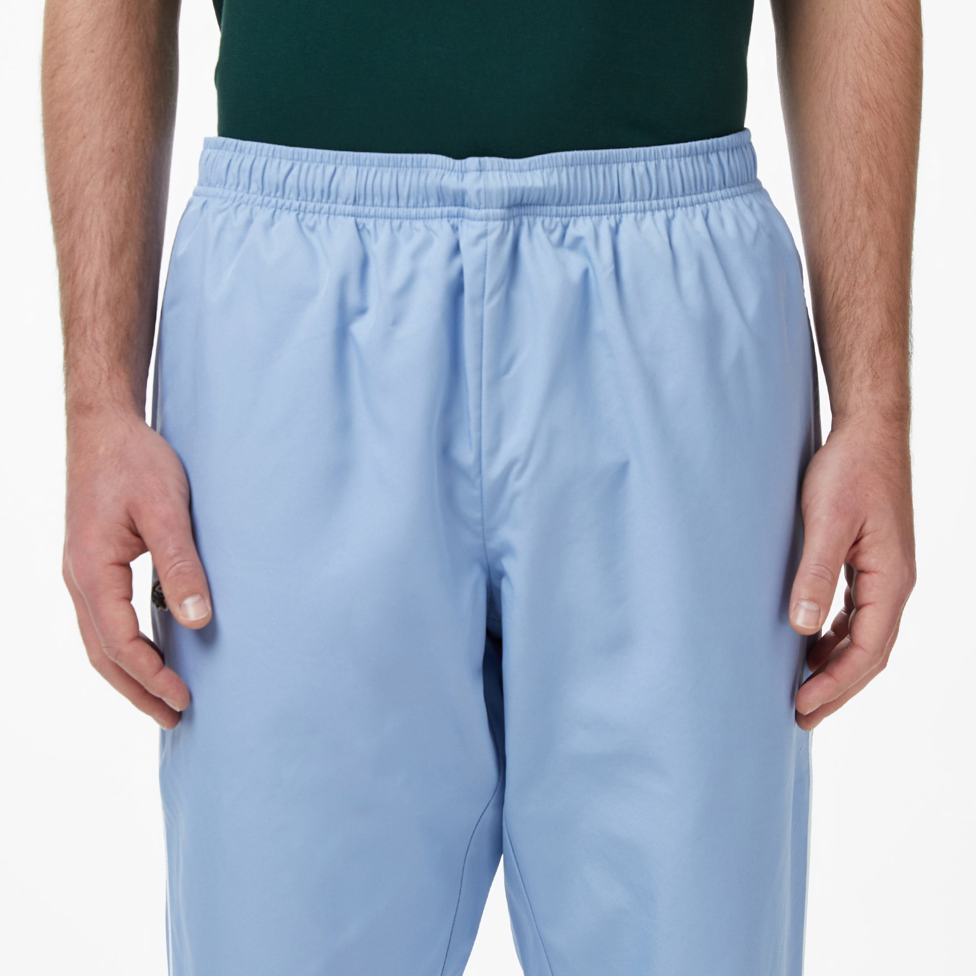 Lacoste Erkek Regular Fit Kapüşonlu Renk Bloklu Mavi Eşofman Takımı görsel 7