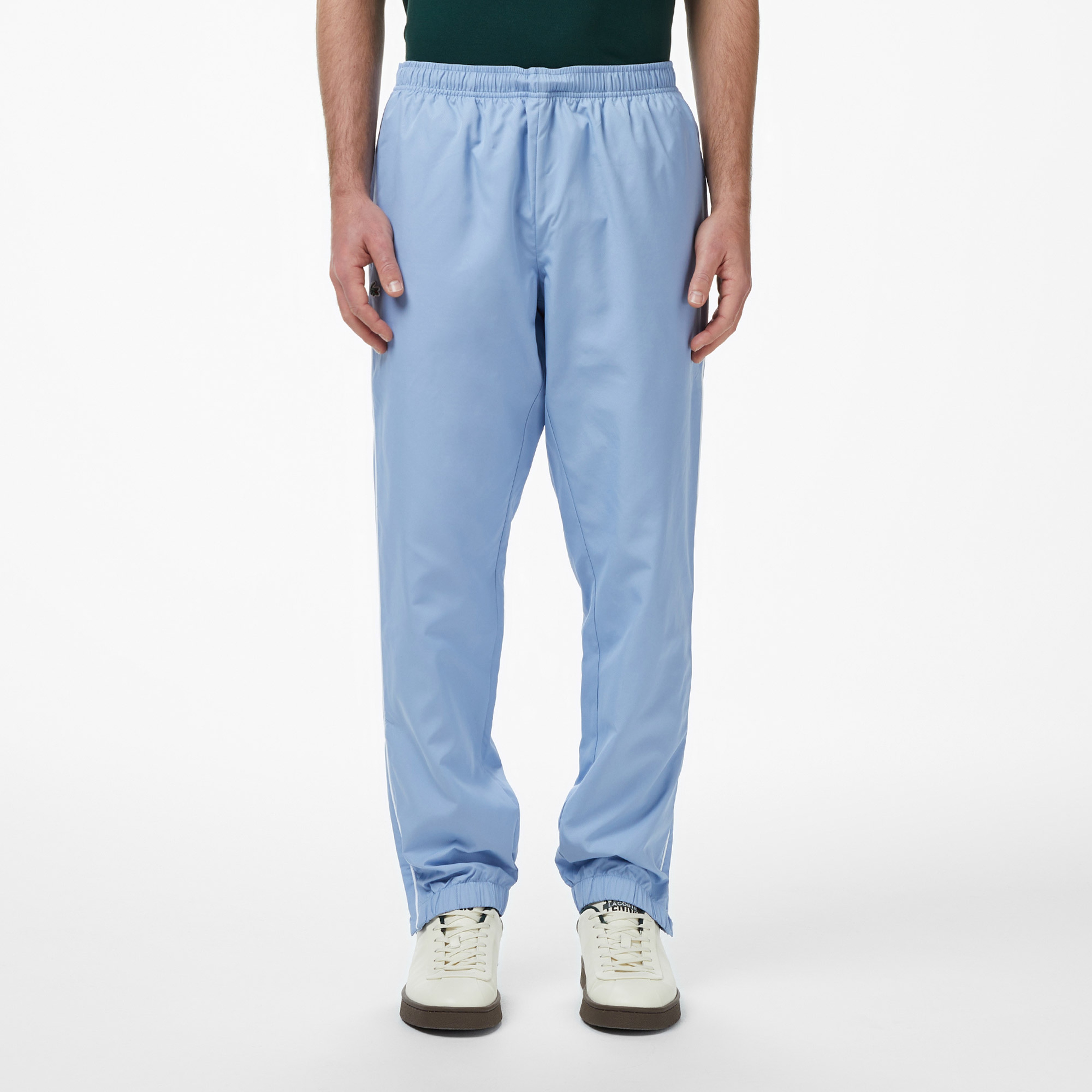 Erkek Regular Fit Kapüşonlu Renk Bloklu Mavi Eşofman Takımı