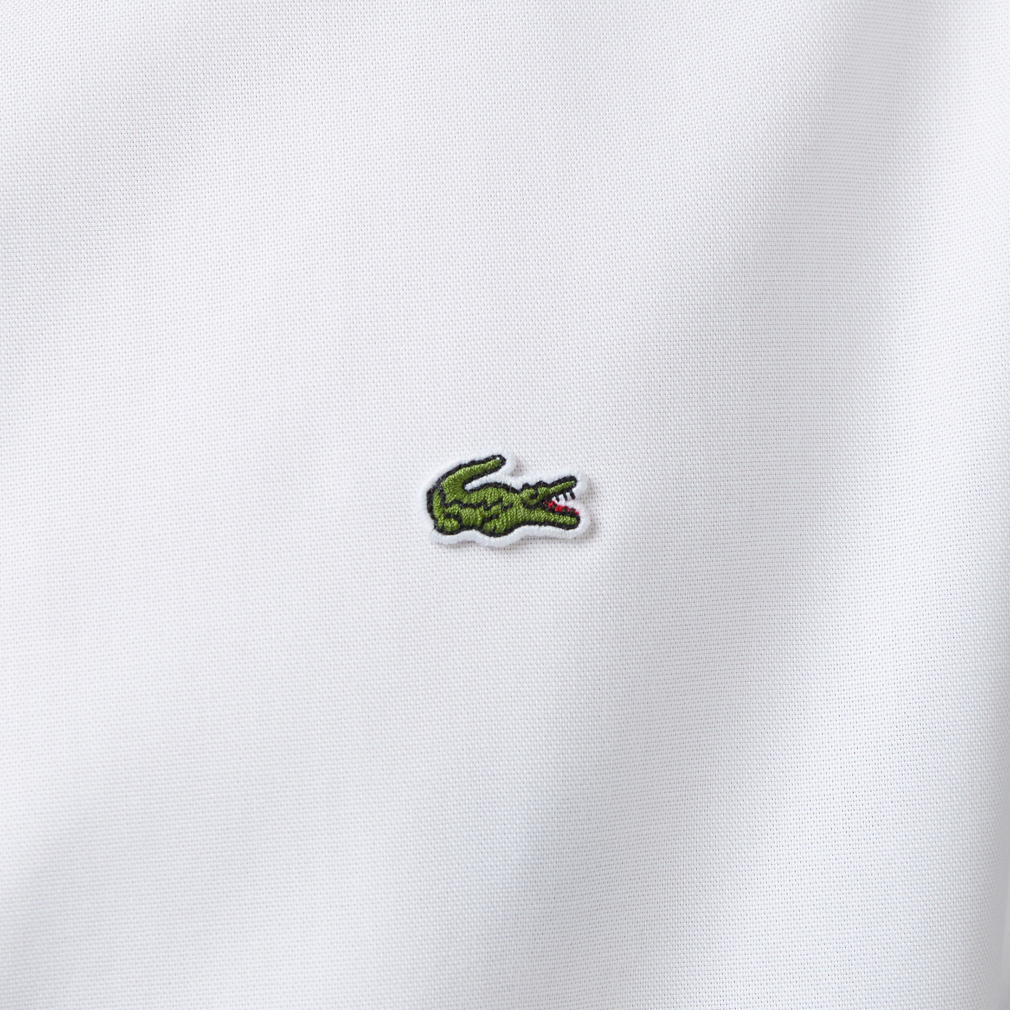 Lacoste Erkek Slim Fit Düğmeli Yaka Beyaz Gömlek görsel 7