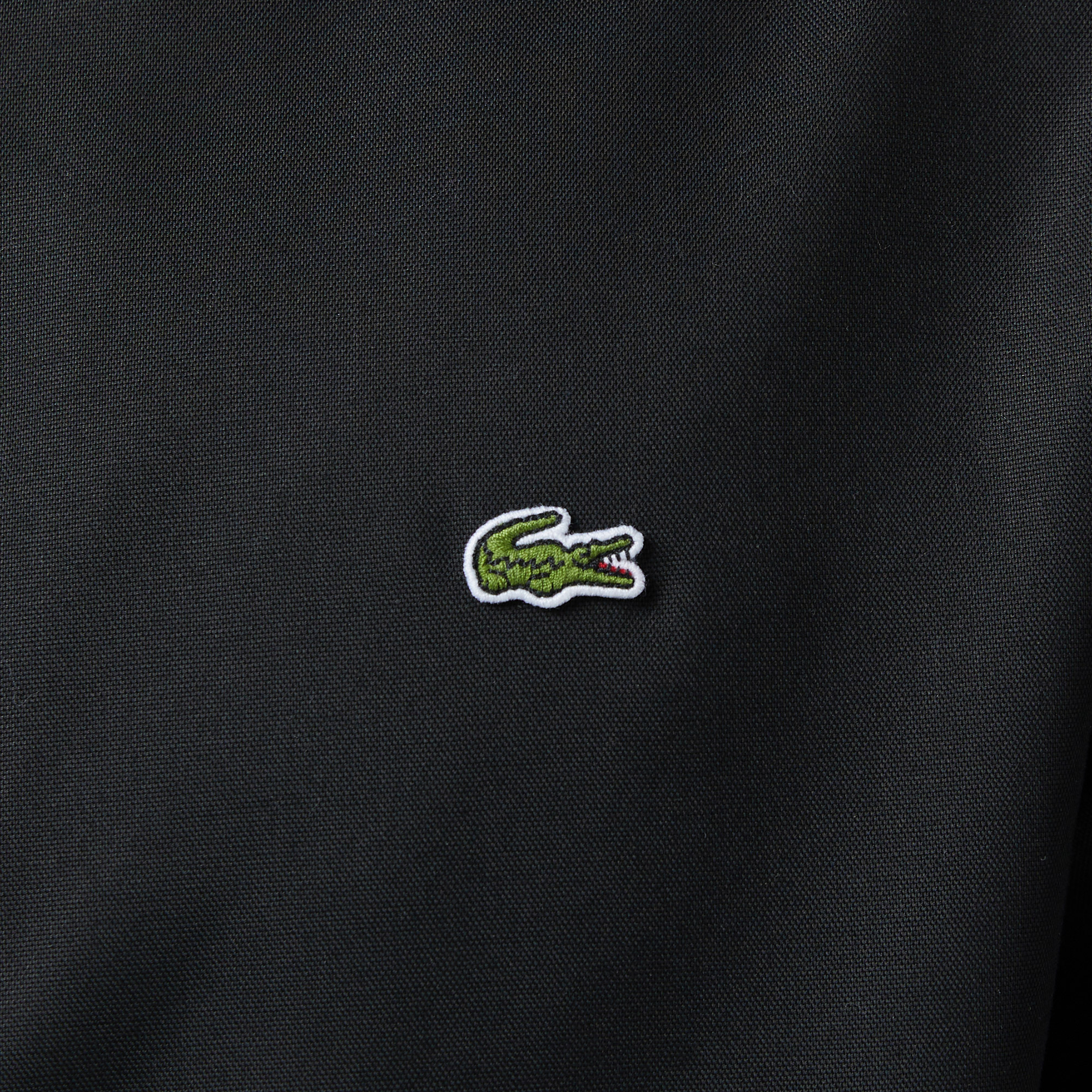 Lacoste Erkek Slim Fit Düğmeli Yaka Siyah Gömlek görsel 7