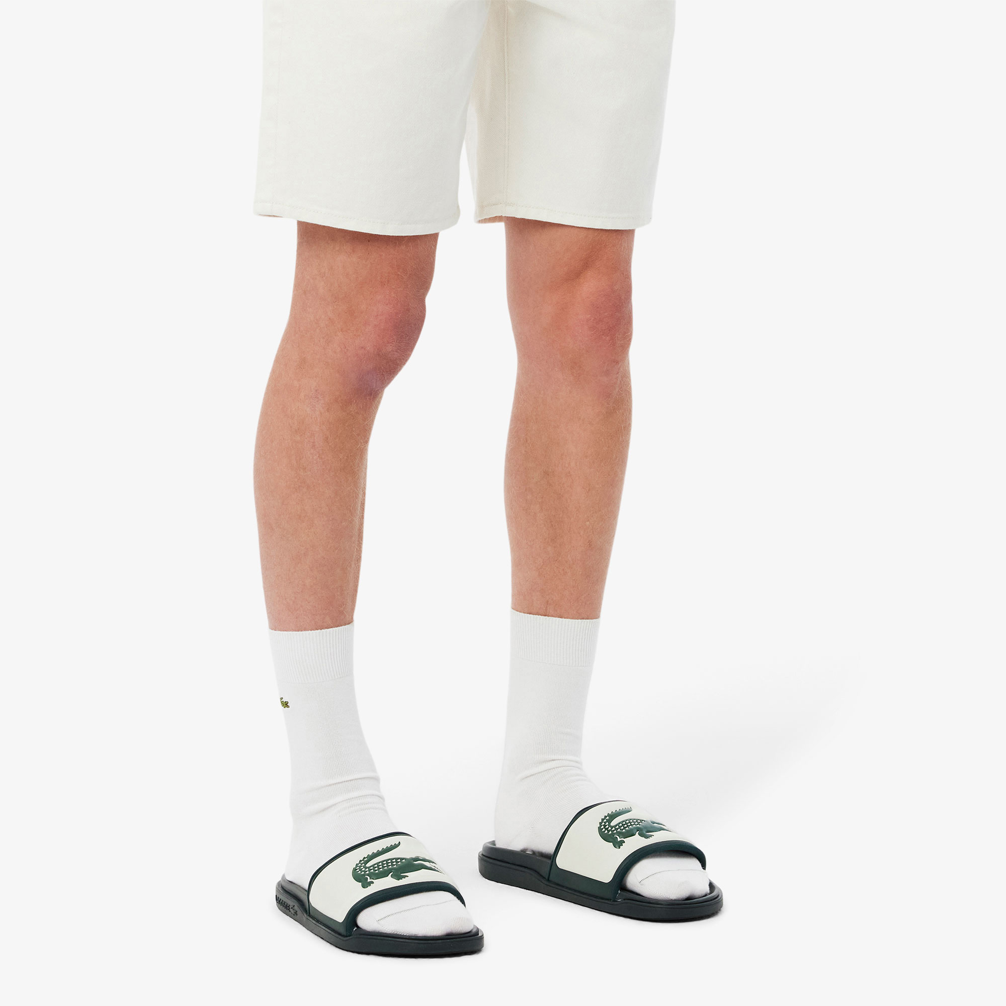 Lacoste Yeşil Lacoste Serve Slide Dual Erkek Terlik