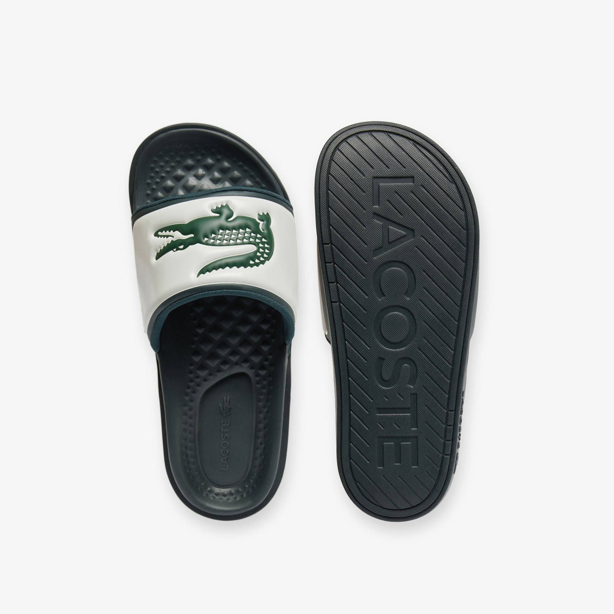 Lacoste Yeşil Lacoste Serve Slide Dual Erkek Terlik