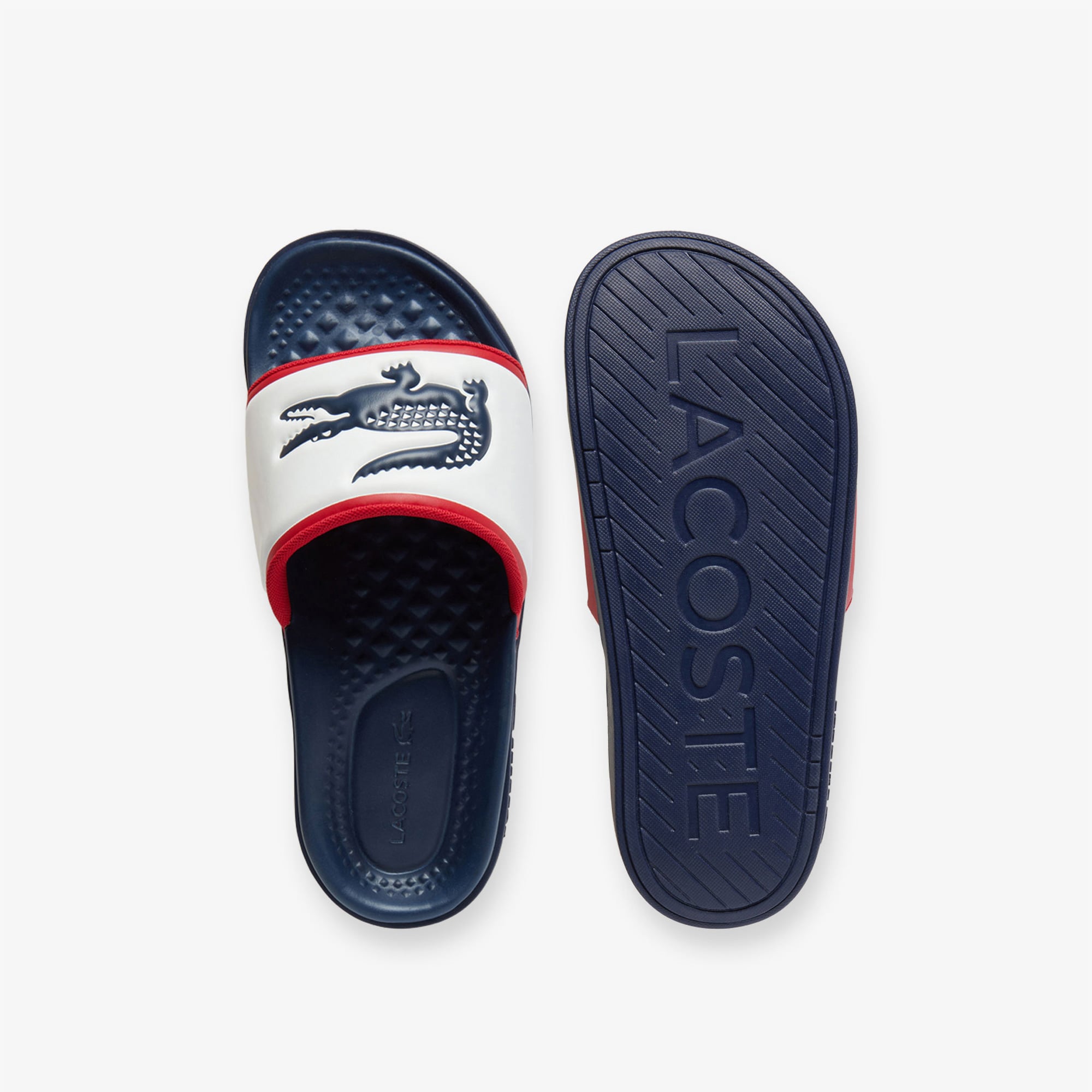 Lacoste Serve Slide Dual Erkek Lacivert Terlik görsel 5