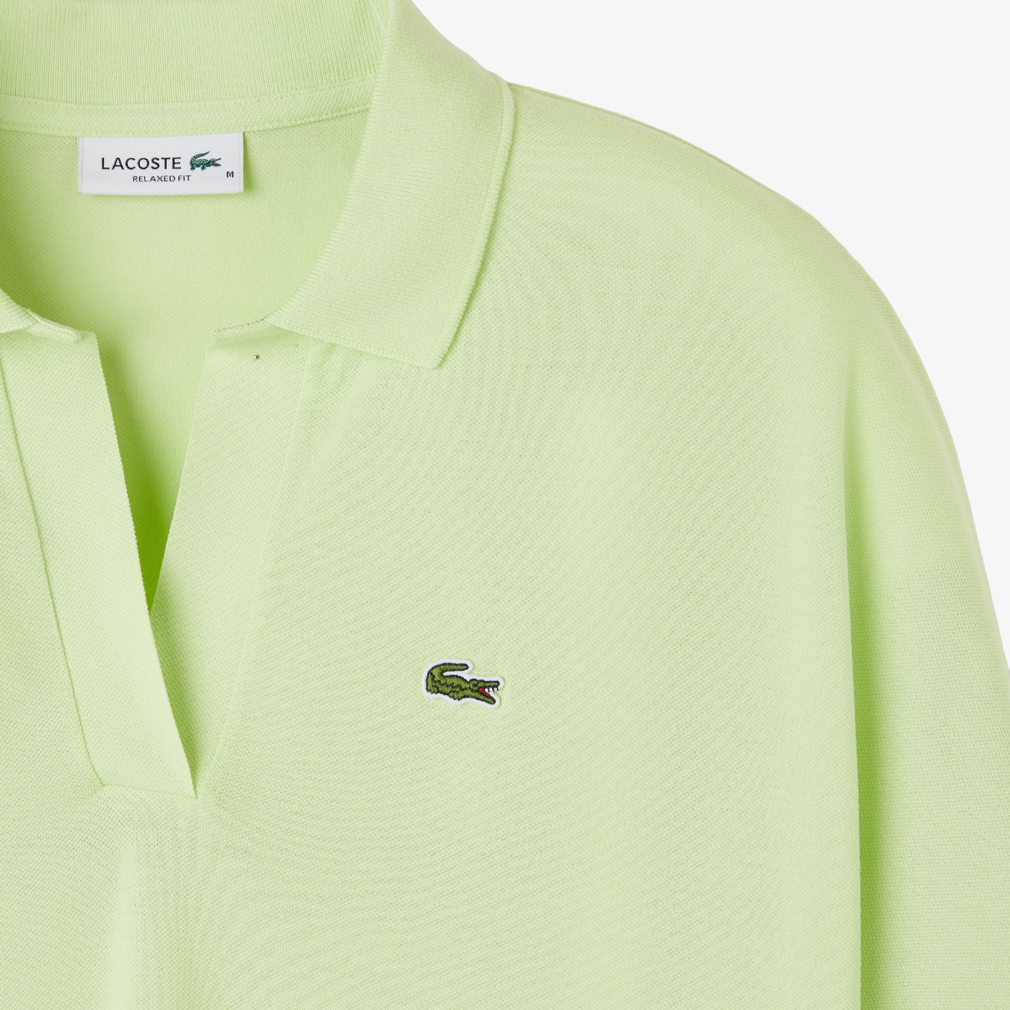 Lacoste Kadın Relaxed Fit Açık Yeşil Polo görsel 4