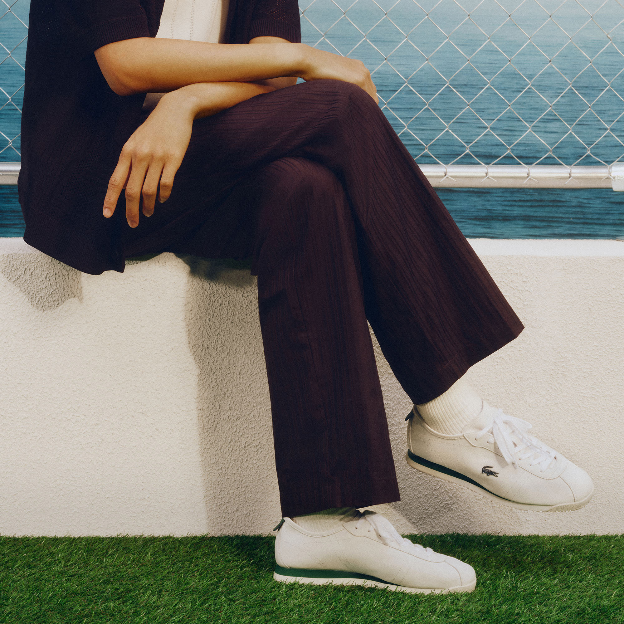 Lacoste Club-Low Erkek Beyaz Sneaker görsel 8