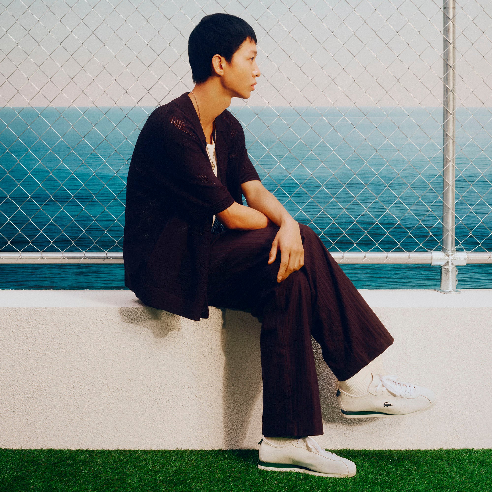 Lacoste Club-Low Erkek Beyaz Sneaker görsel 7