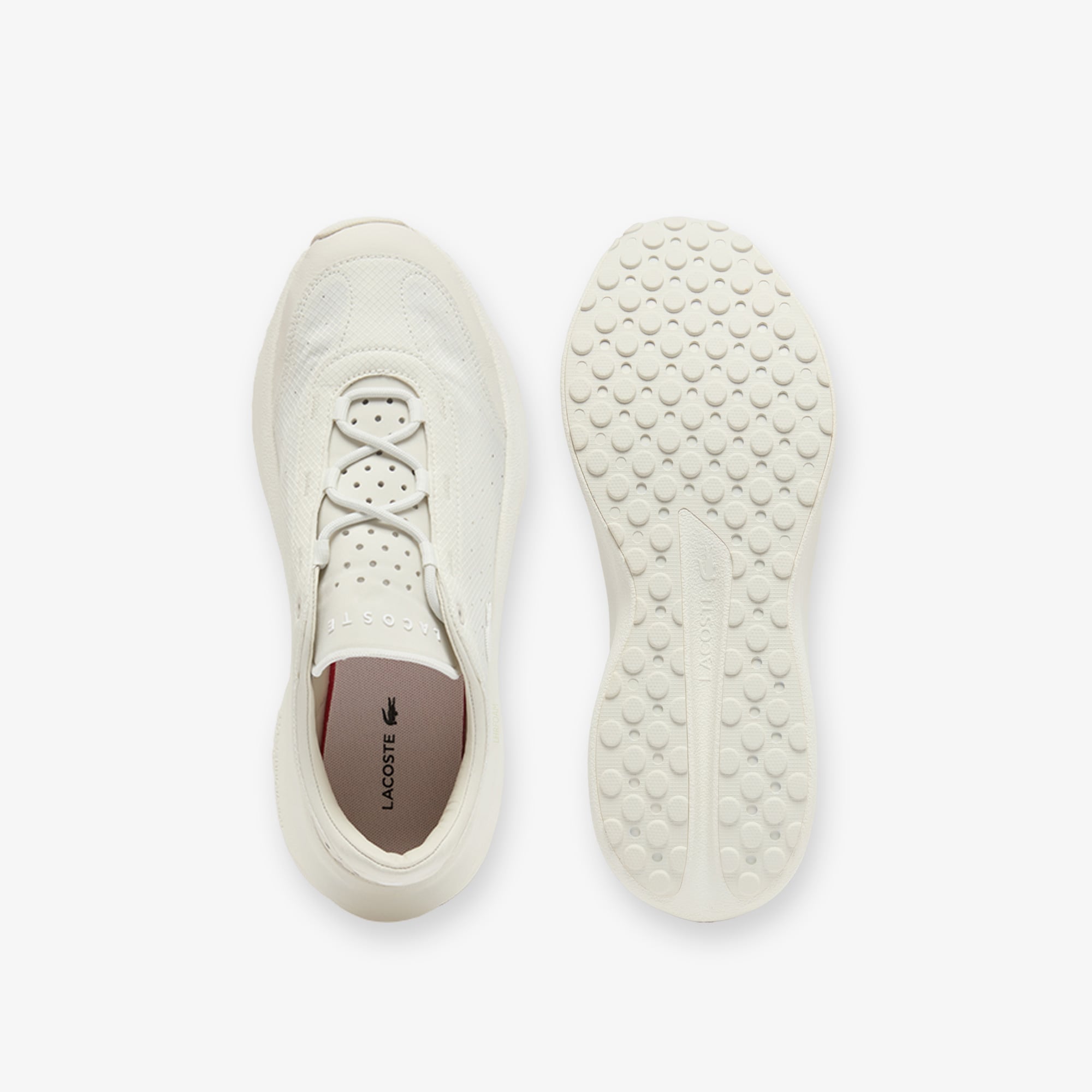 Lacoste Neo Run Active Erkek Krem Sneaker görsel 3