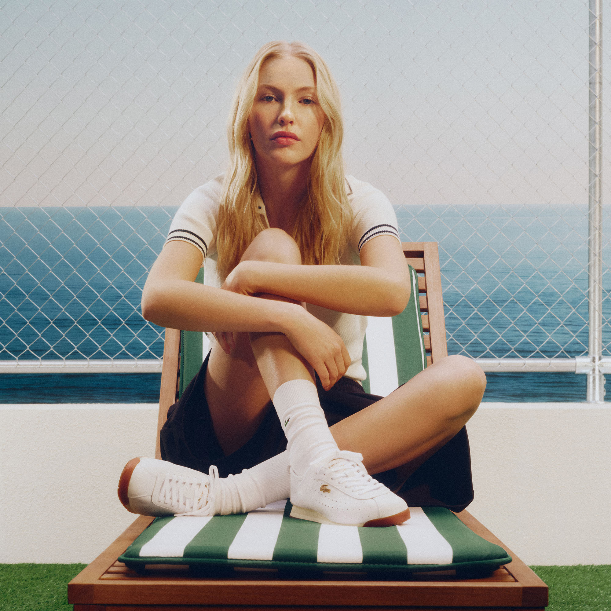 Lacoste Club-Low Kadın Beyaz Sneaker görsel 8