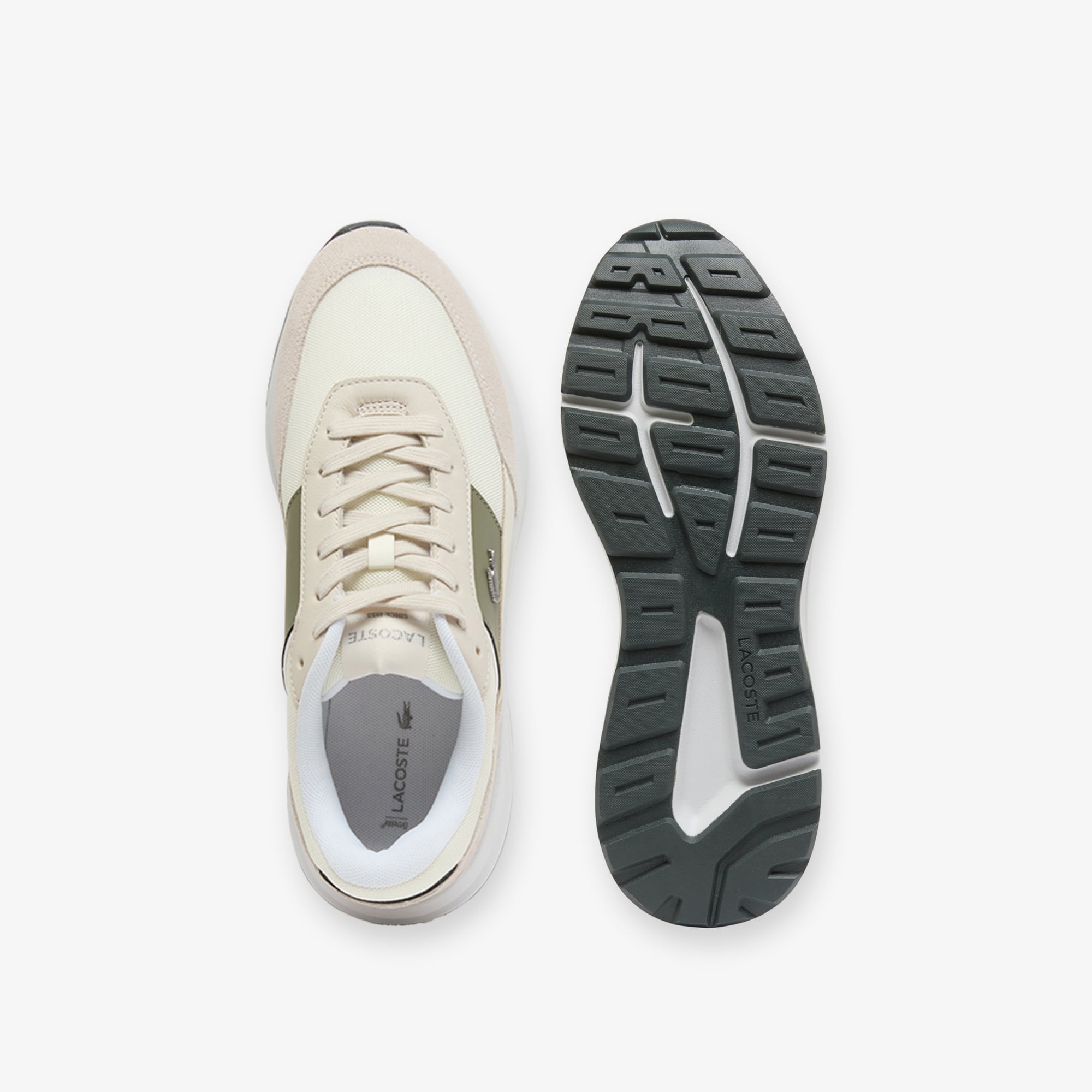 Lacoste Run Set CGR Bar Erkek Krem Sneaker görsel 4