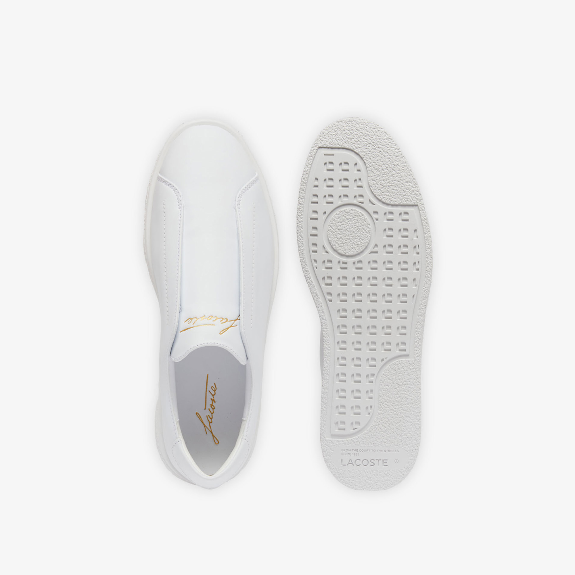 Lacoste Linecourt Slip-On Erkek Beyaz Sneaker görsel 5
