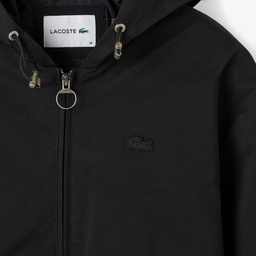 Kadın Relaxed Fit Kapüşonlu Siyah Ceket Siyah