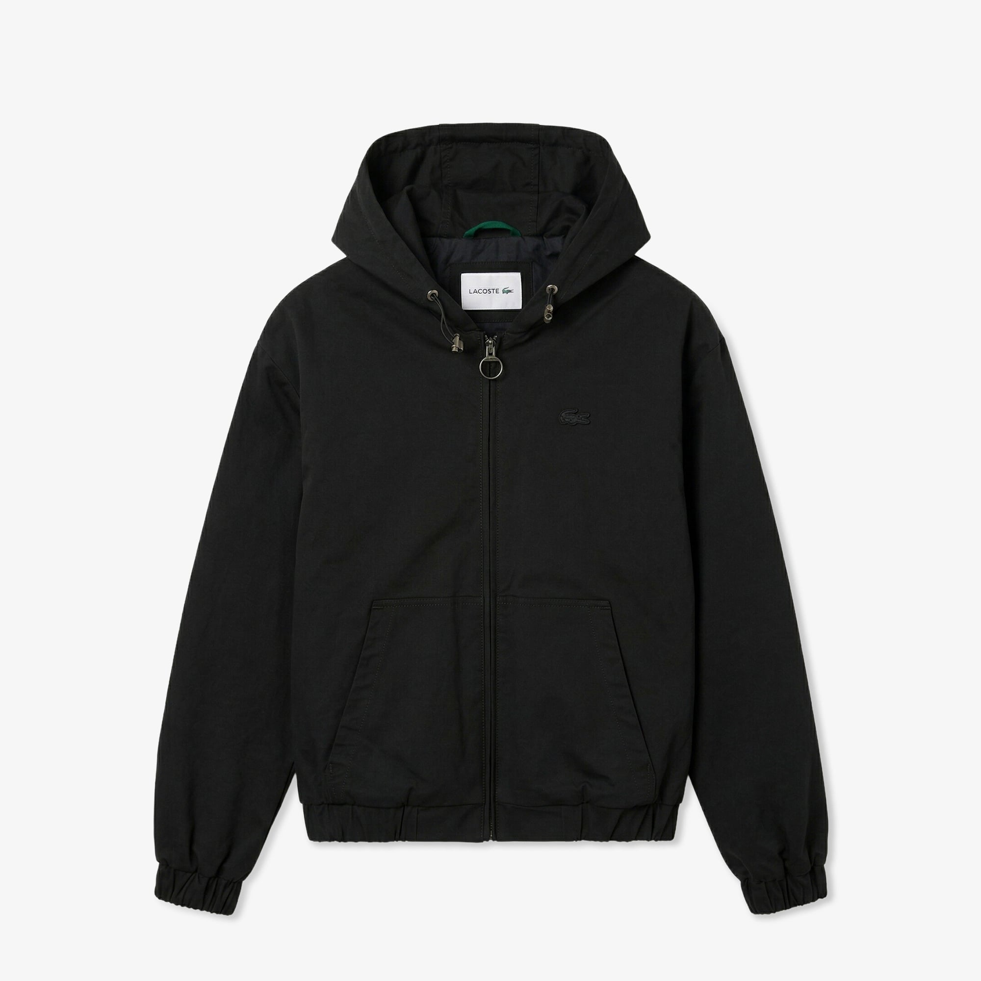 Lacoste Kadın Relaxed Fit Kapüşonlu Siyah Ceket görsel 3