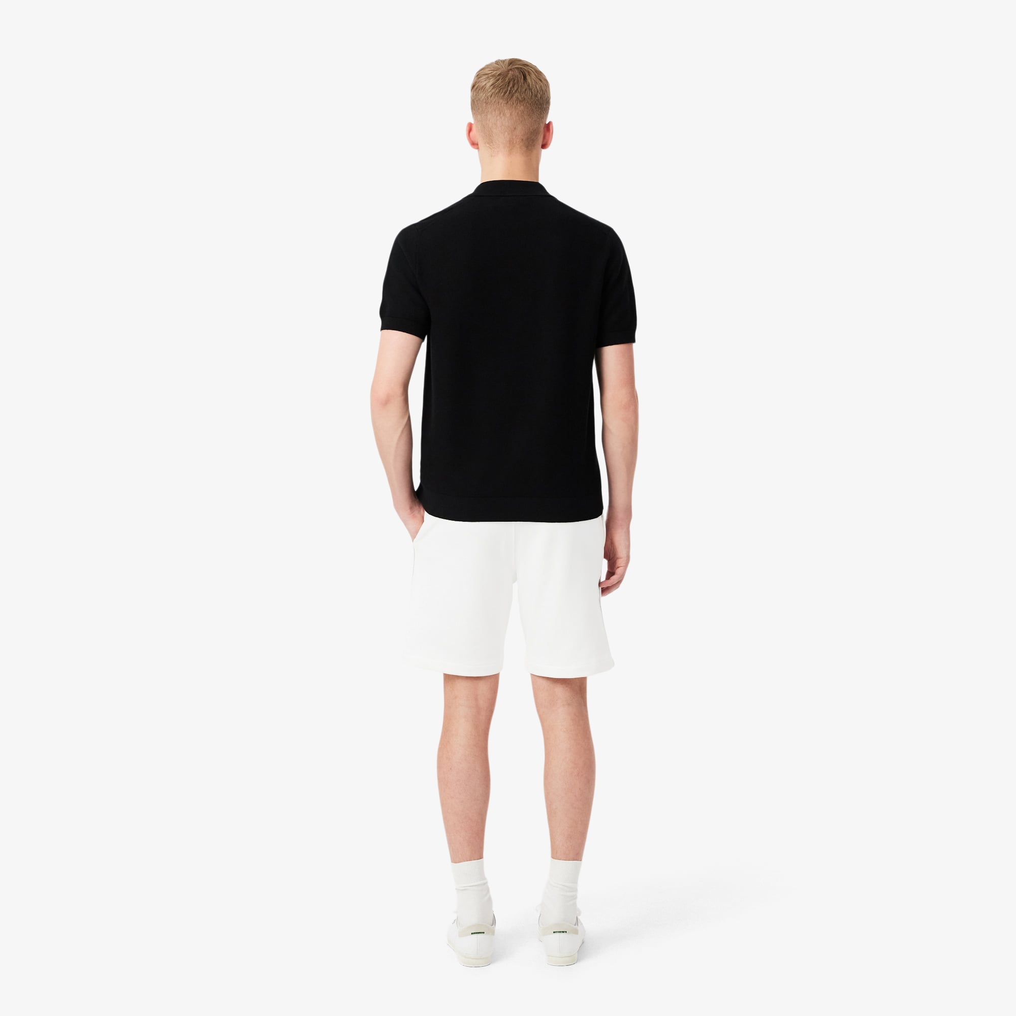 Lacoste Erkek Regular Fit Beyaz Şort görsel 3