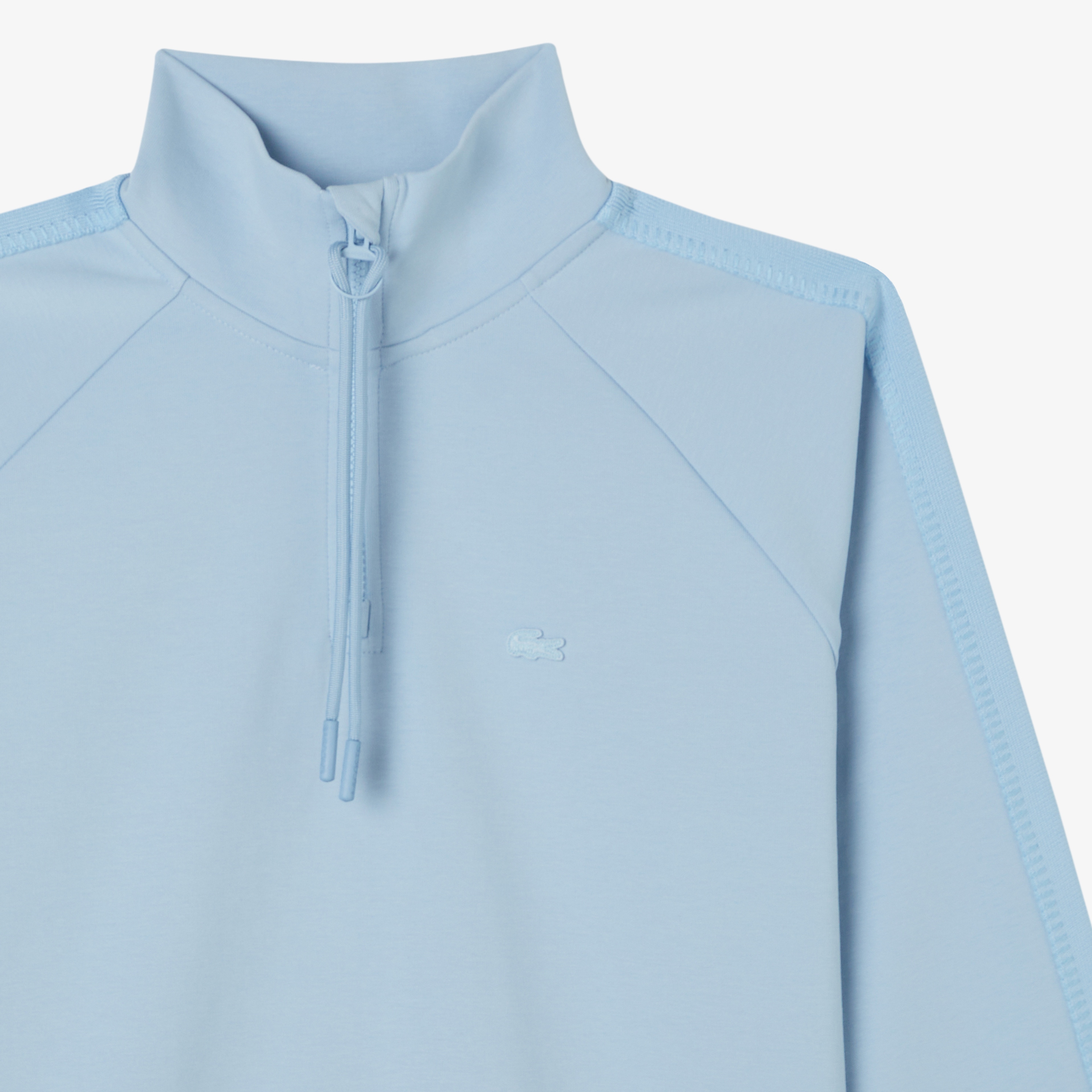 Kadın Loose Fit Dik Yaka Mavi Sweatshirt