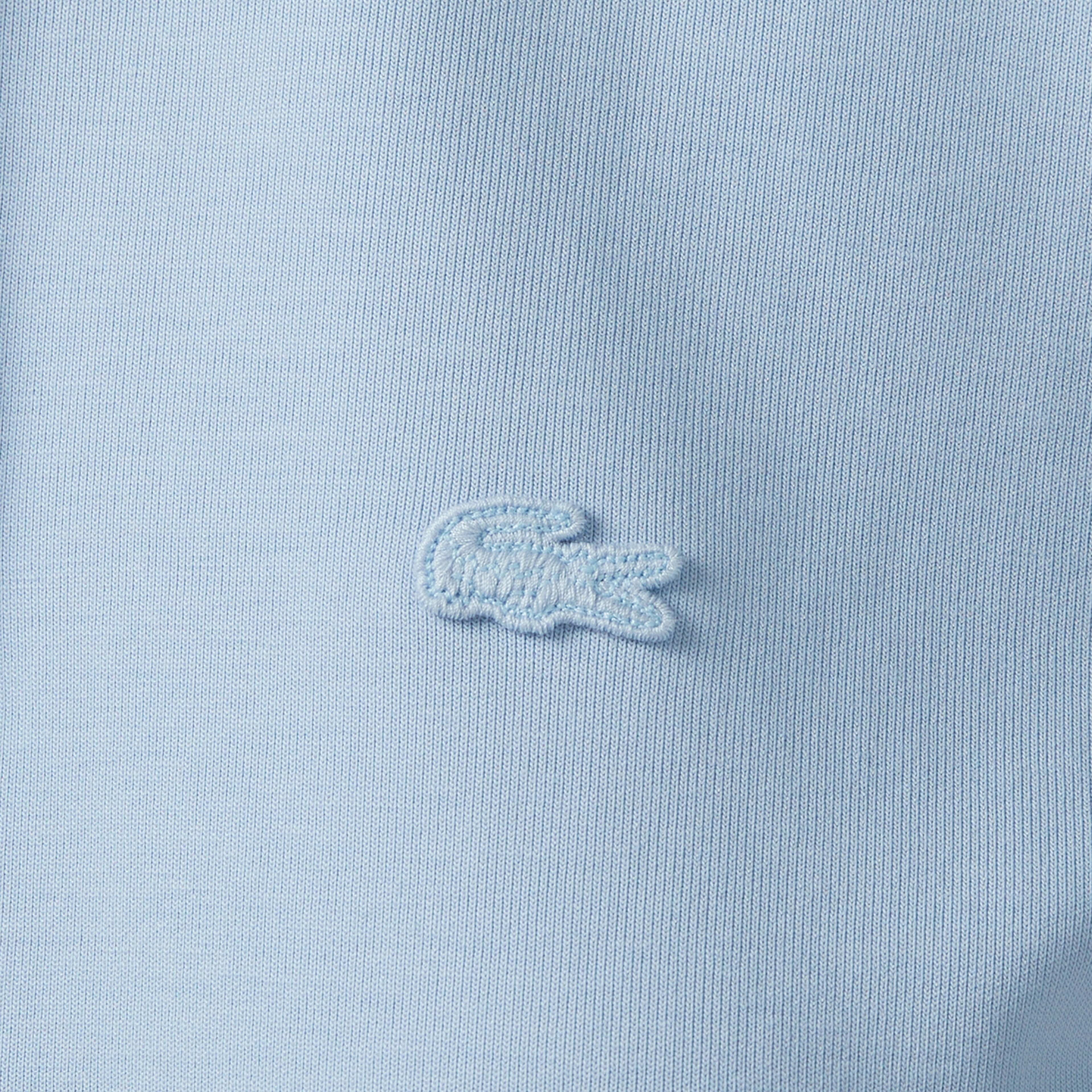 Kadın Loose Fit Dik Yaka Mavi Sweatshirt