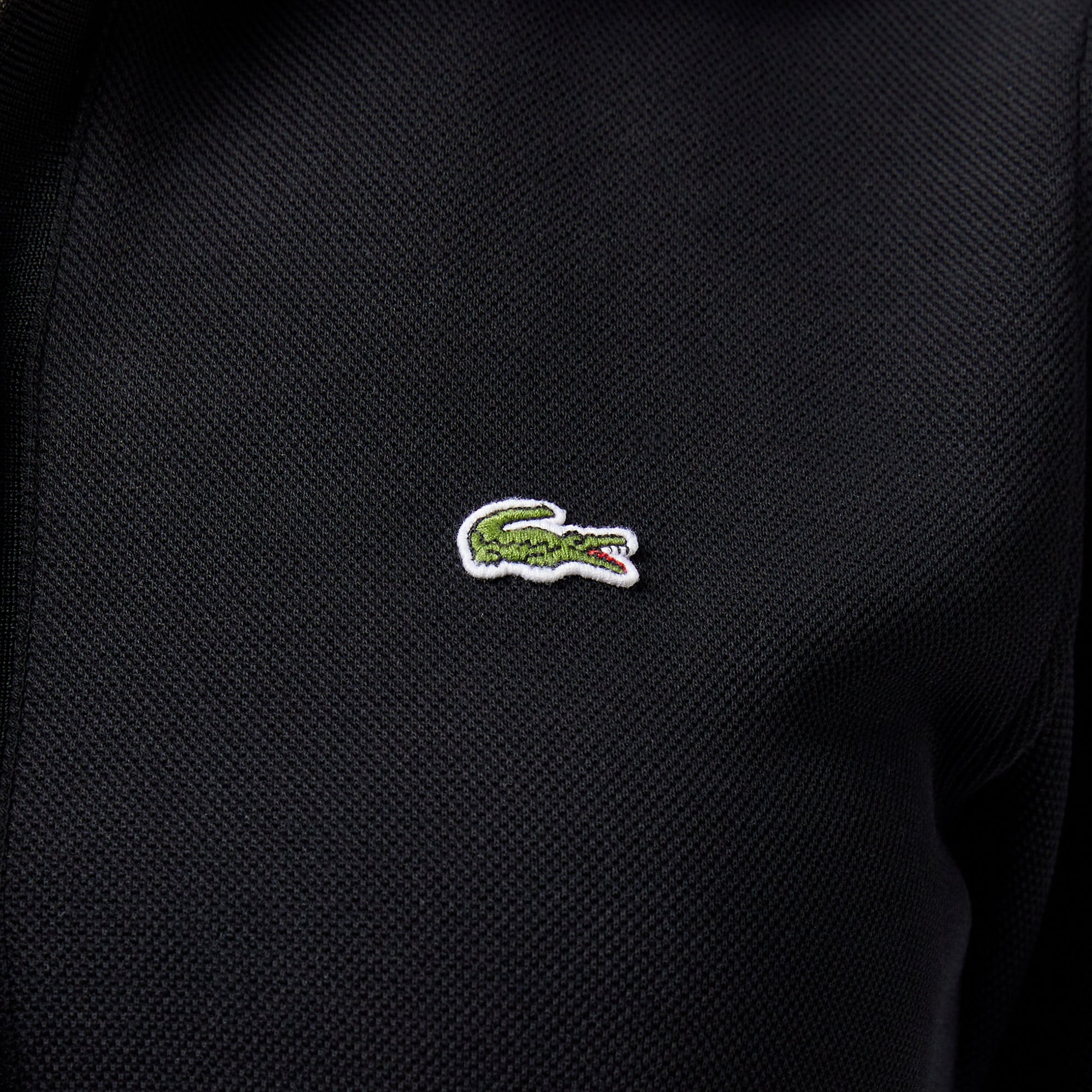 Lacoste Kadın Classic Fit Kısa Kollu Polo Yaka Siyah Elbise görsel 7