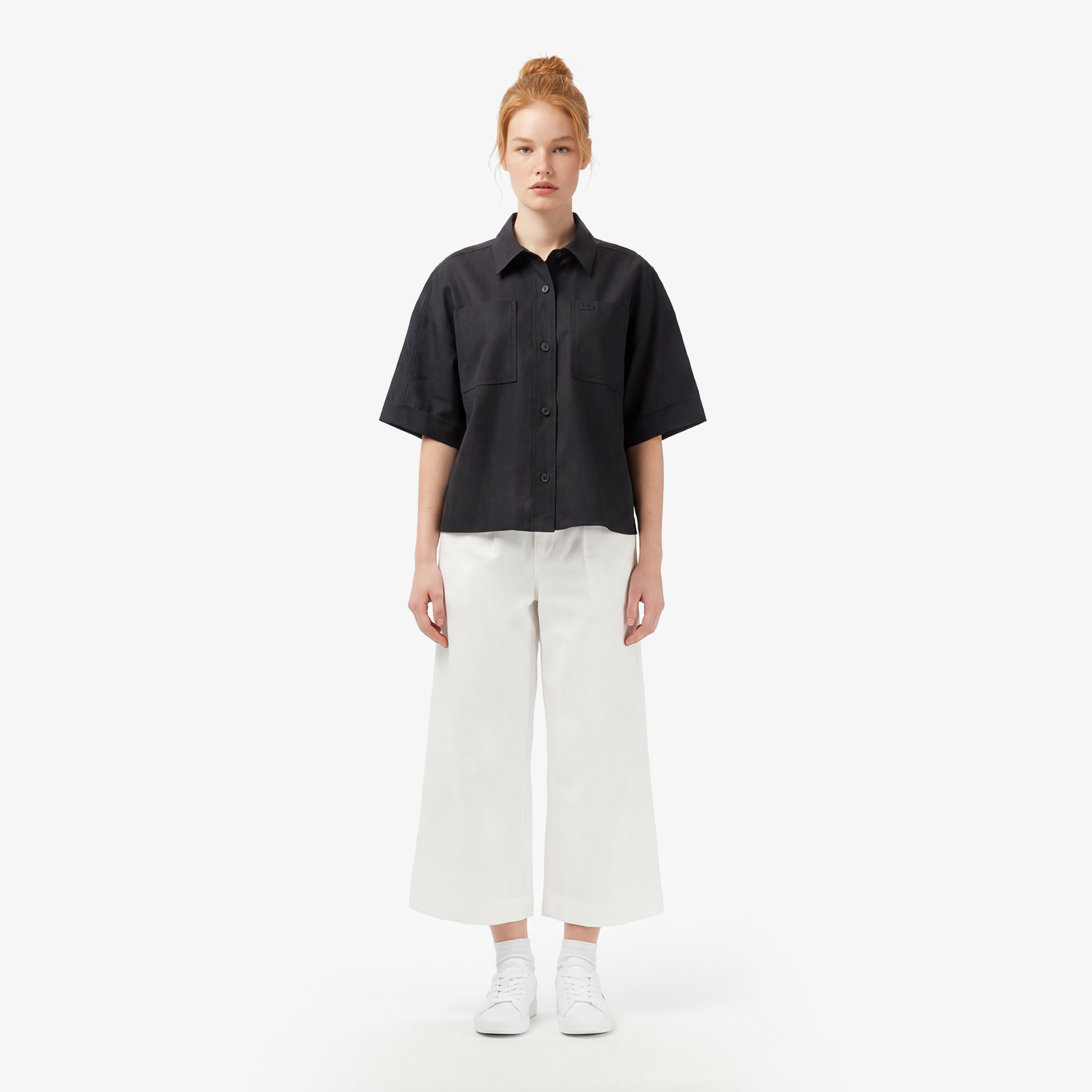 Kadın Relaxed Fit Krem Pantolon