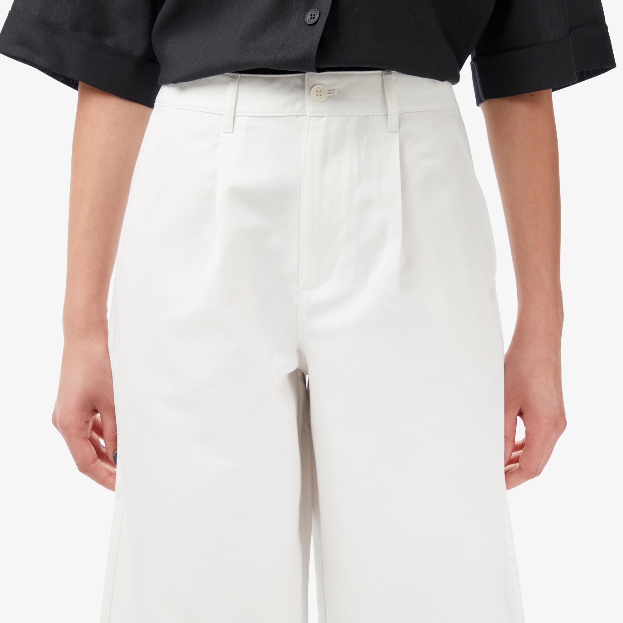 Kadın Relaxed Fit Krem Pantolon