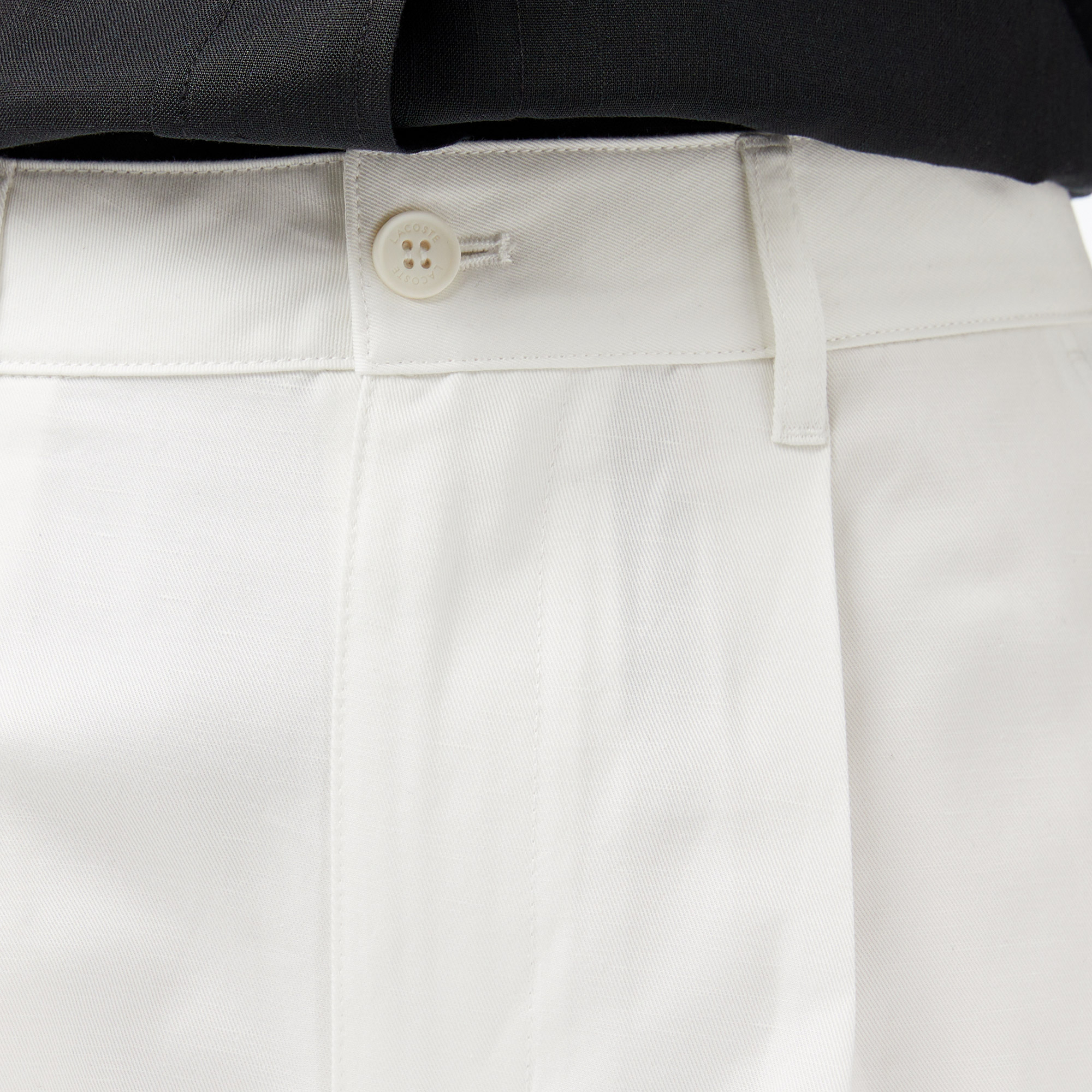 Lacoste Kadın Relaxed Fit Krem Pantolon görsel 5