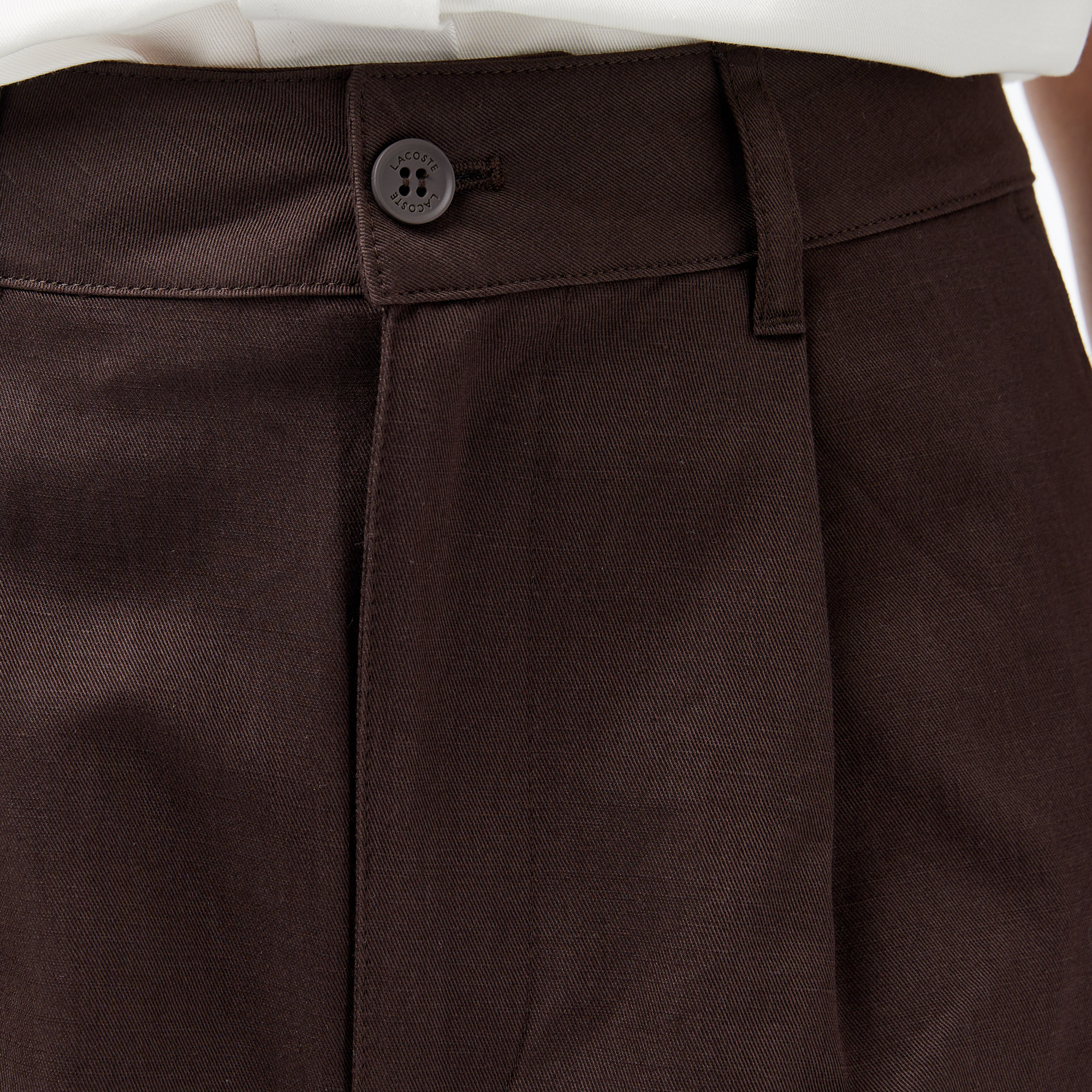 Lacoste Kadın Relaxed Fit Kahverengi Pantolon görsel 4