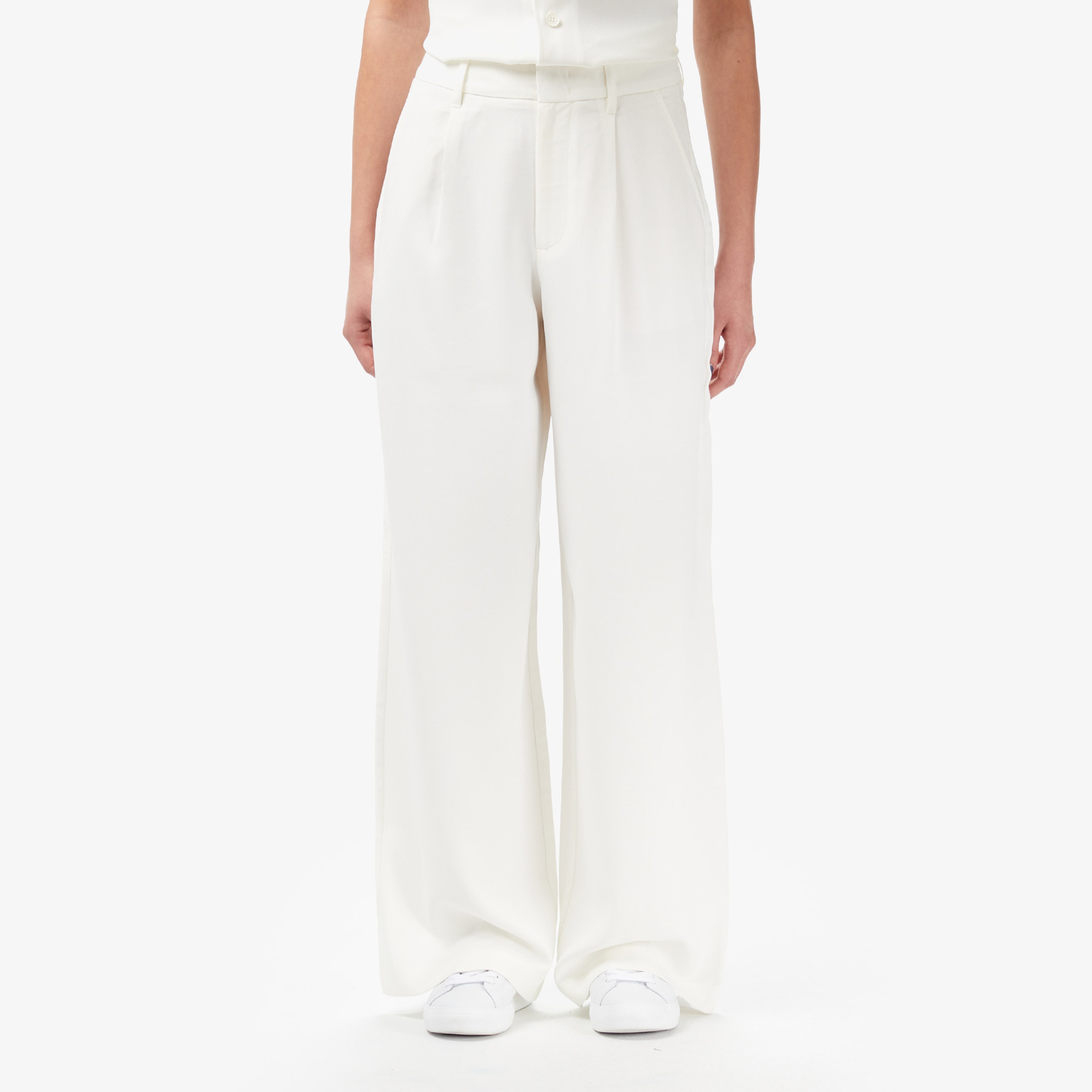 Kadın Relaxed Fit Krem Pantolon